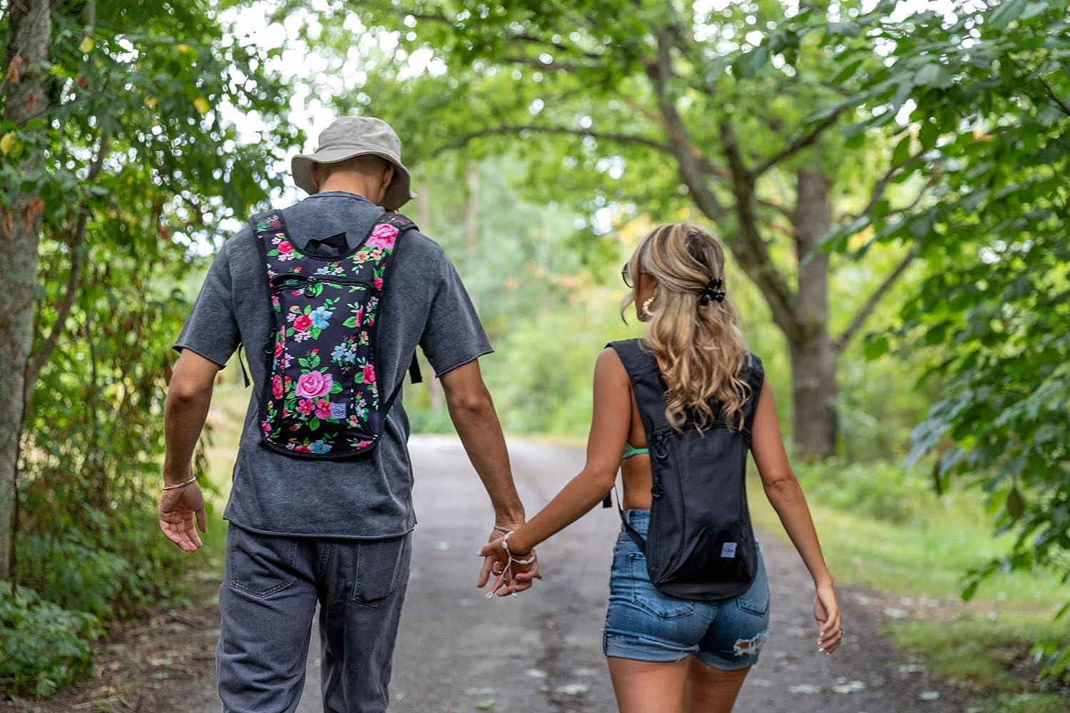 Hydration Backpack - Retro Floral – Vibe Festival Gear