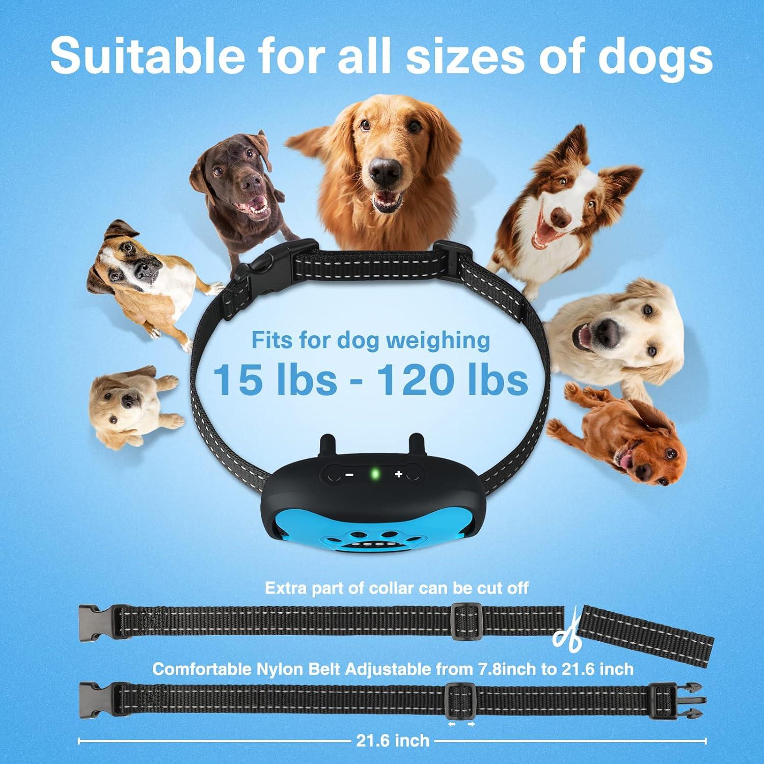 Shock Dog Training Best Humane Dog Bark Collar MASBRILL Anti Bark Collar  Humane Vibration Beep Deterrent For Small Medium Large Dogs Sensitivity  Levels Stop Barking Now! Buy Now With Express ...