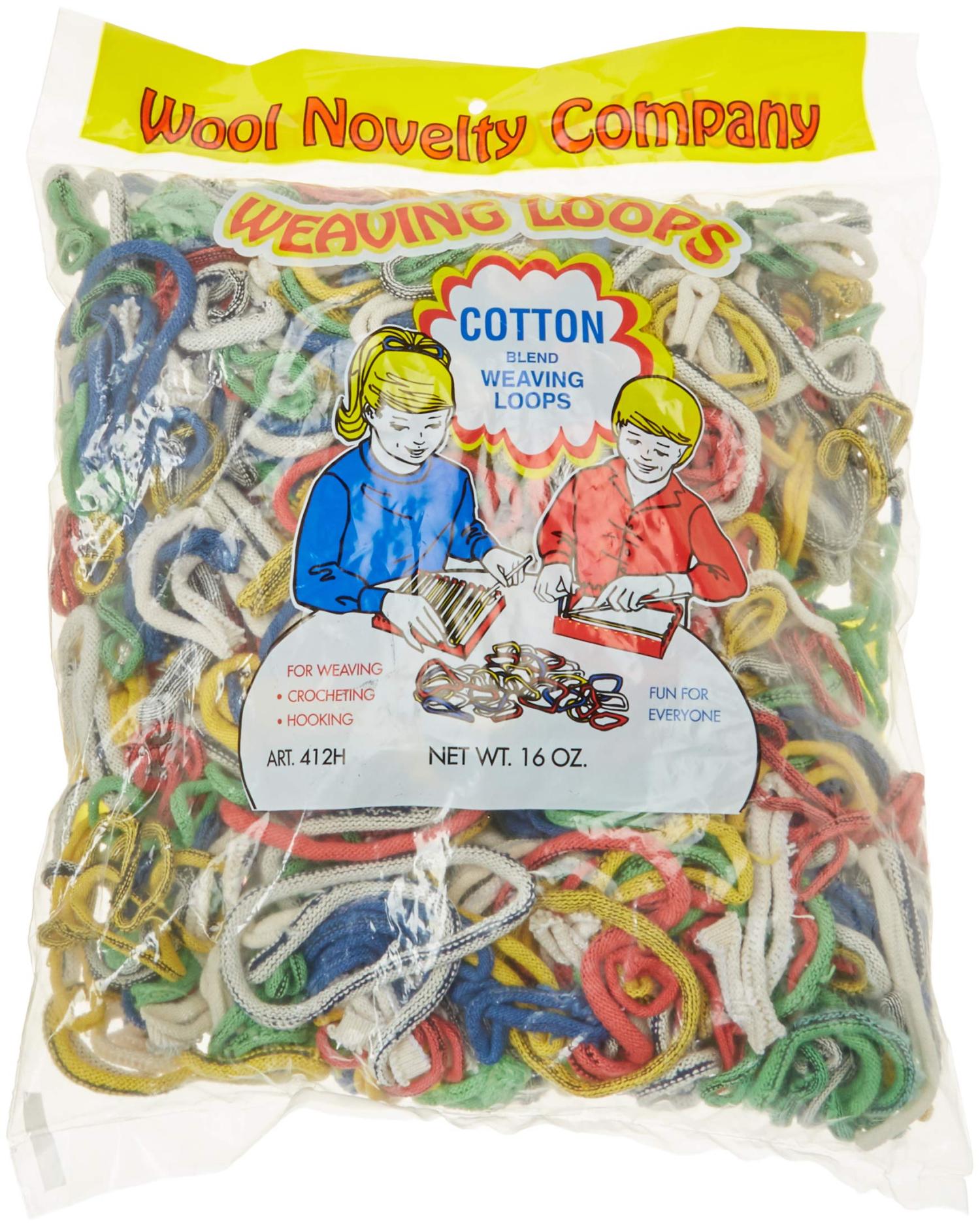 Wool Novelty Cotton Weaving Loops 16oz-Assorted