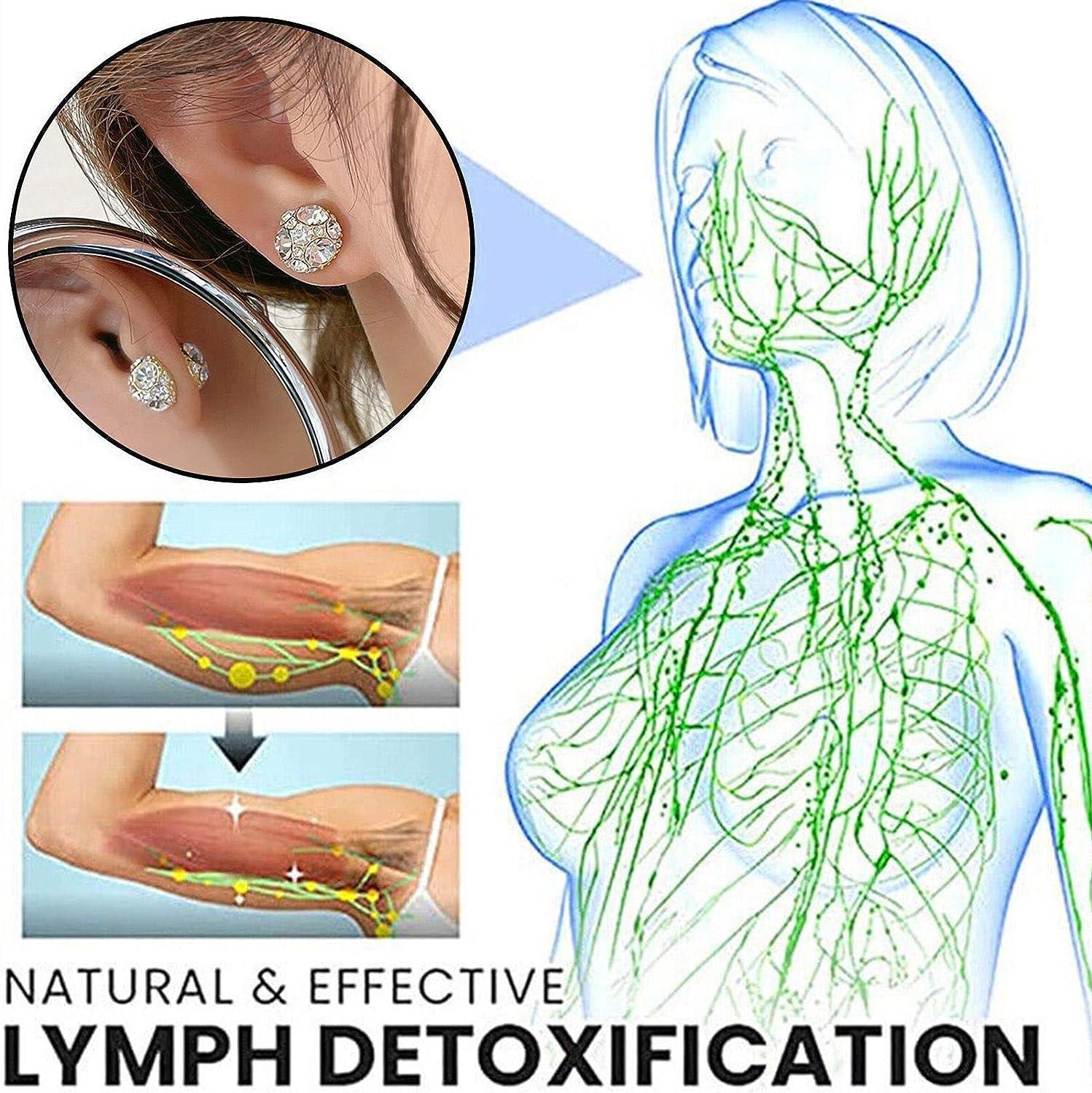 Bracelet Earrings Ring Set for Women Lymph Detox