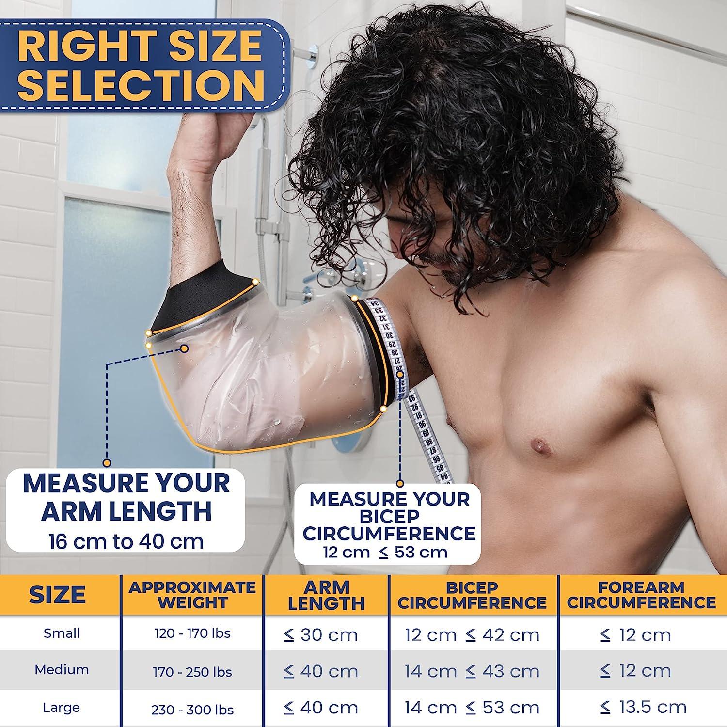 EXQUISITO PICC Line Shower Cover Available in 3 Sizes Reusable PICC