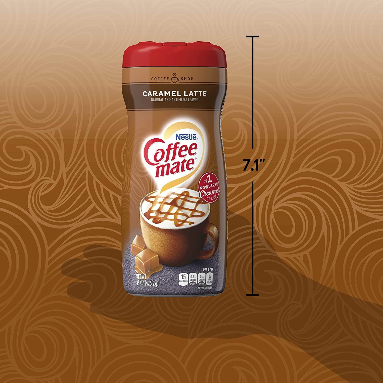 Nestle CoffeeMate Coffee Creamer Caramel Latte Pack of 6 (15 Ounce)