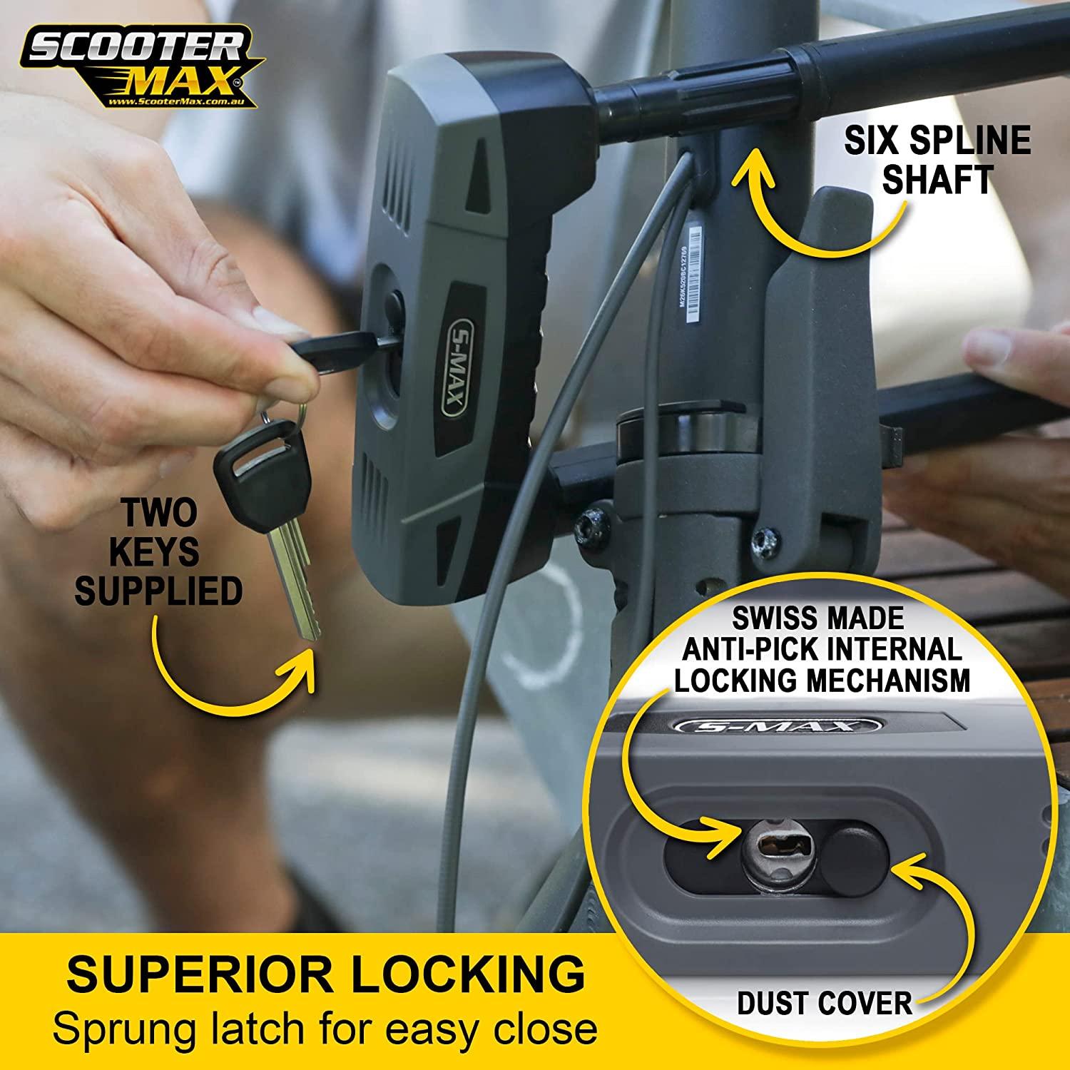 Heavy Duty U Lock For Bikes & Scooters - 16-20mm Hardened Steel With Anti-Theft Protection