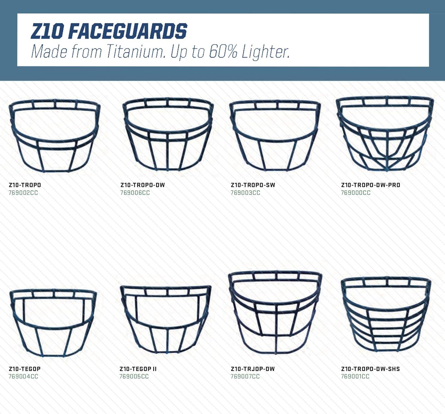 Schutt Z10 Titanium ROPO Facemask - View #7