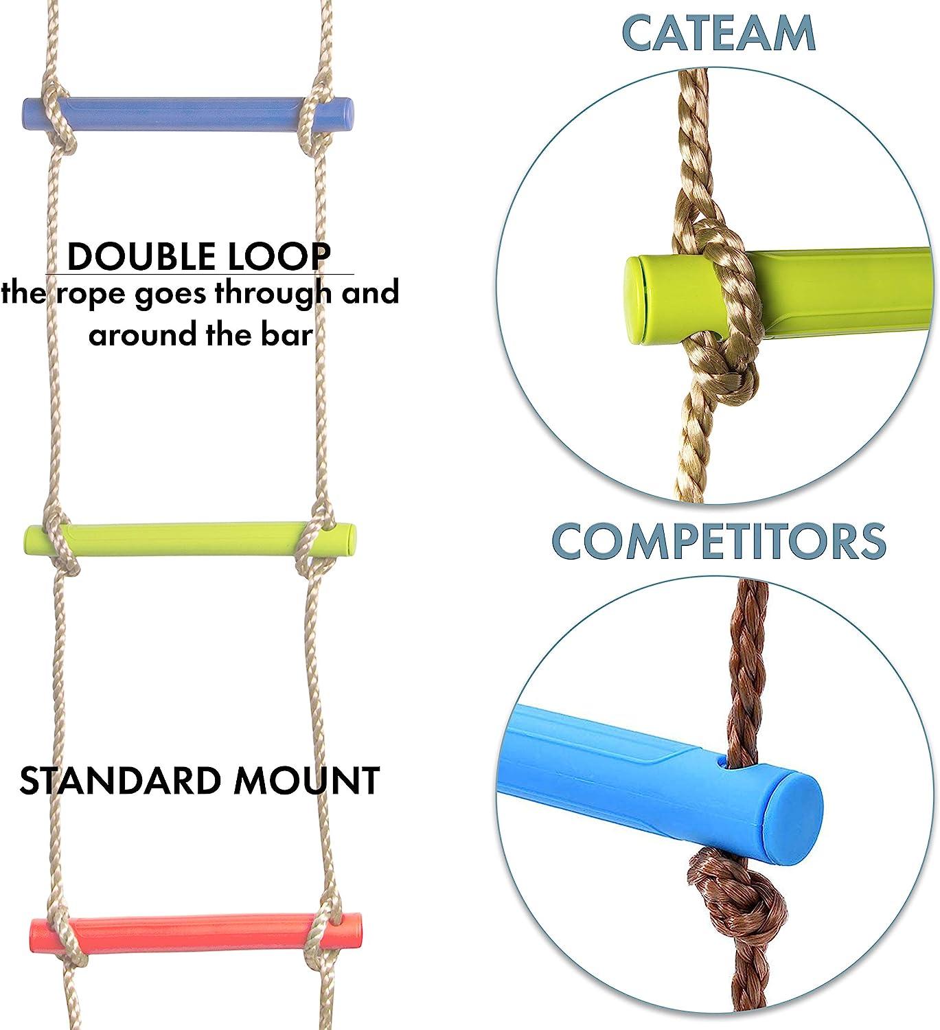 Multicolor Kids Rope Ladder - 6'/2m Length for Outdoor or Indoor ...