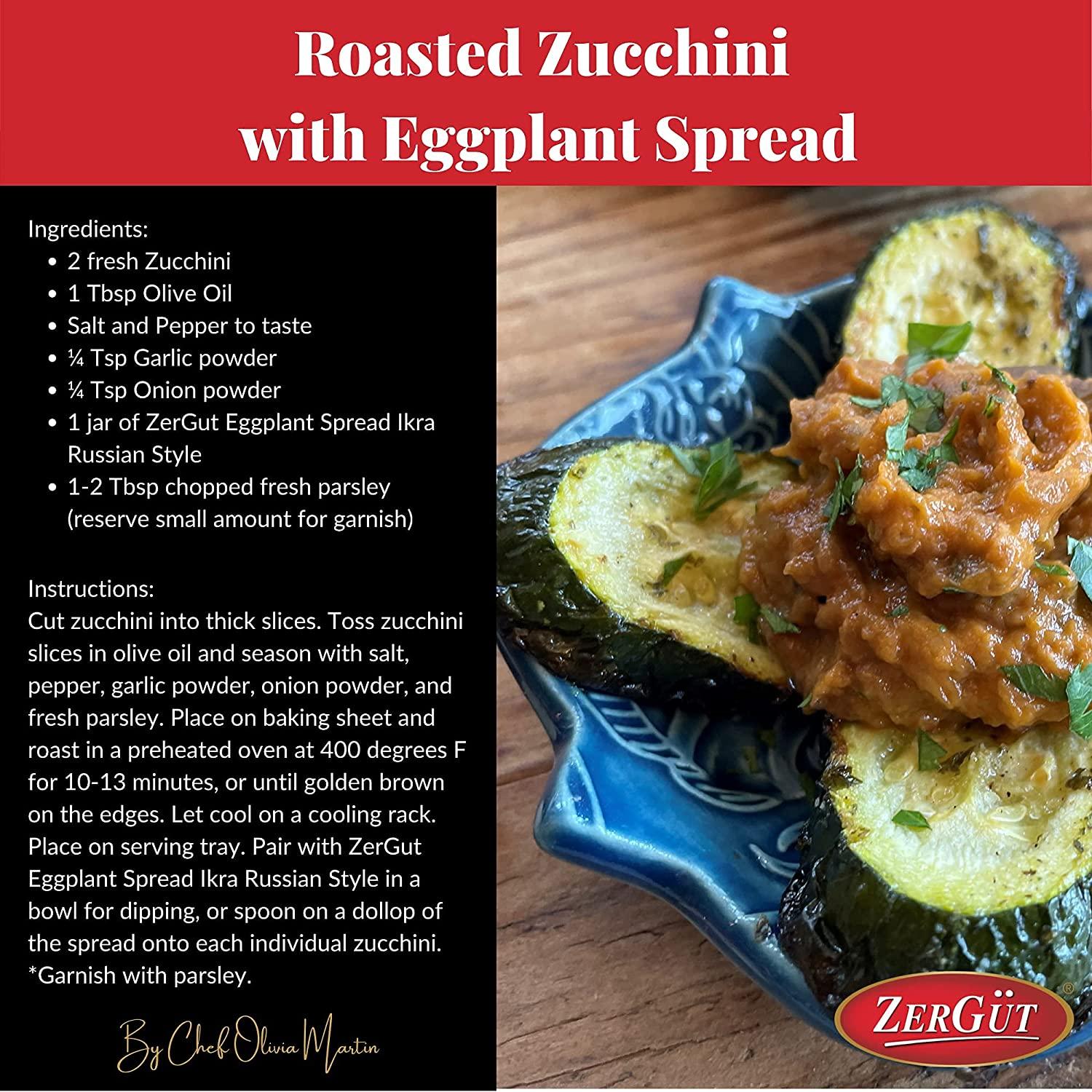 Zergut Eggplant Spread Russian Style Ikra PlantBased Spread Kosher