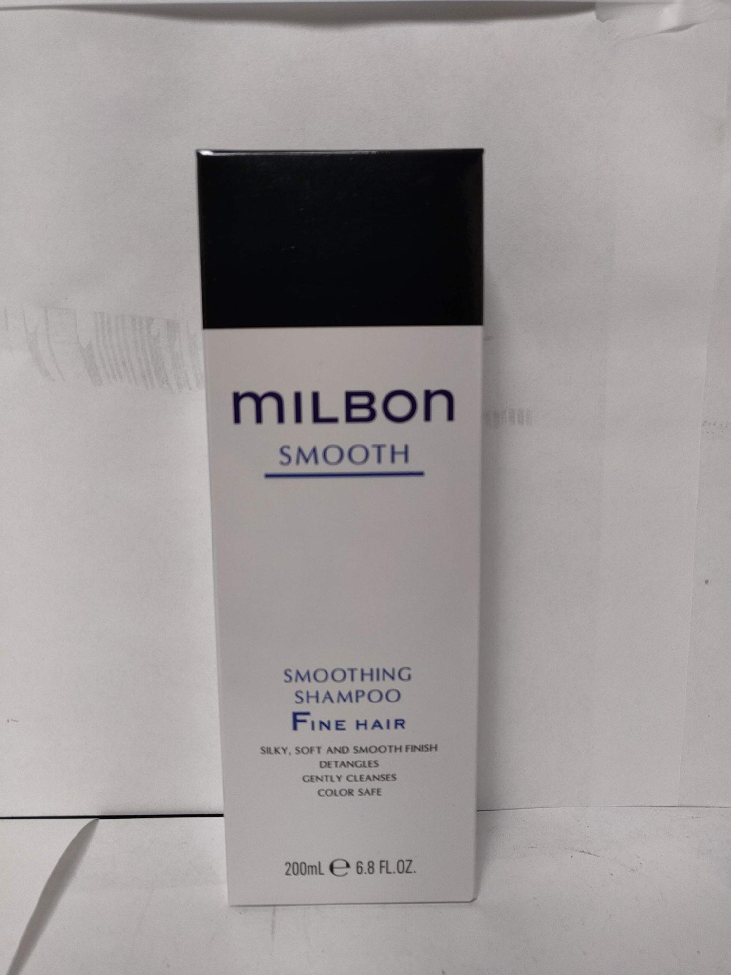 Milbon Smooth Smoothing Shampoo Fine Hair 6.8oz