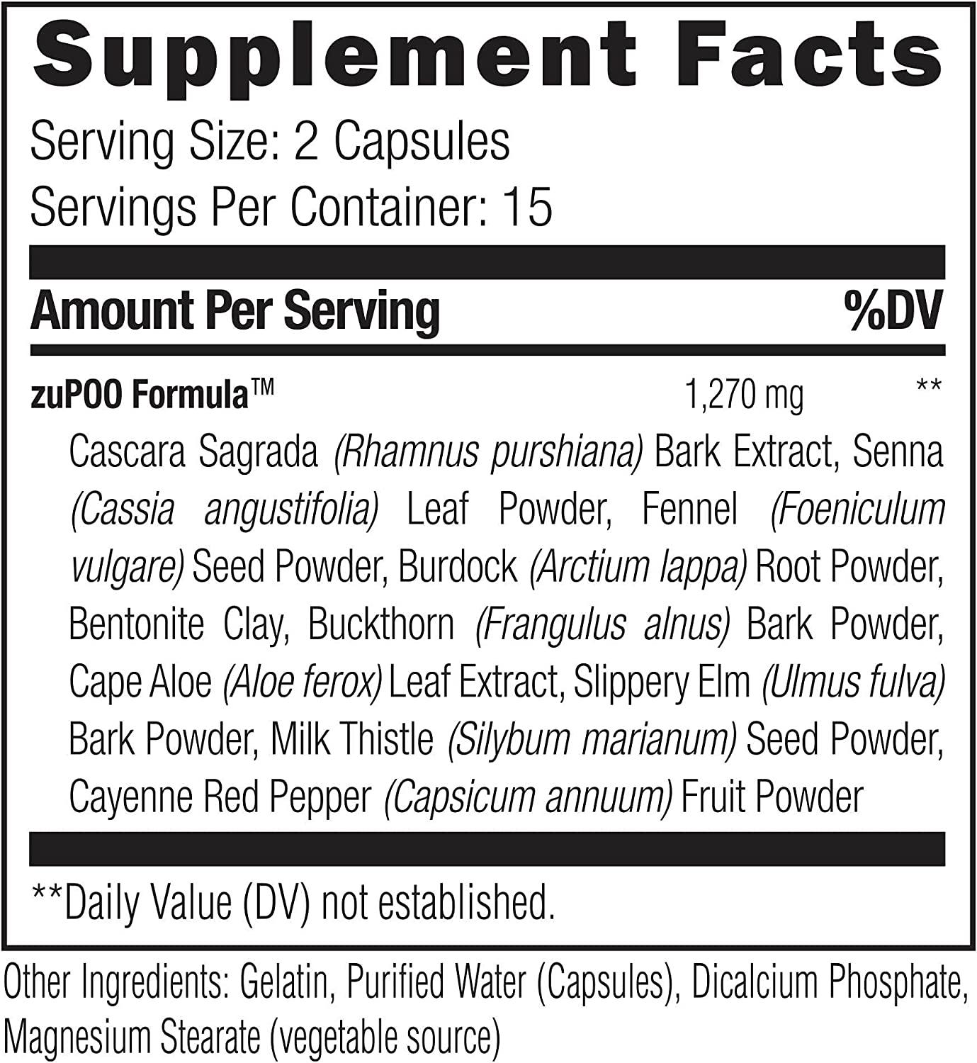 UMZU zuPoo 15Day Supply Relief from Temporary Bloating Gentle