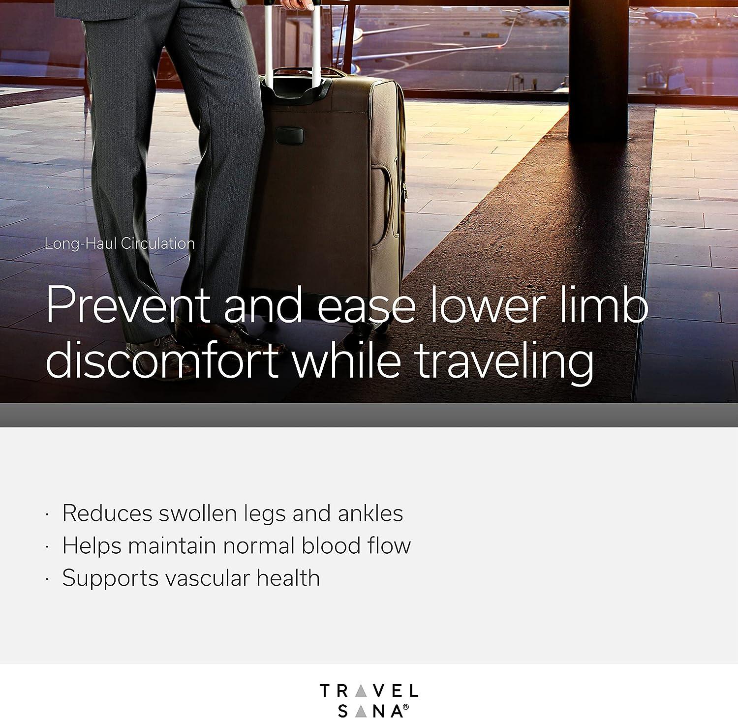 TRAVELSANA LongHaul Circulation Pycnogenol 100mg Reduces Swollen Legs and Ankles Natural