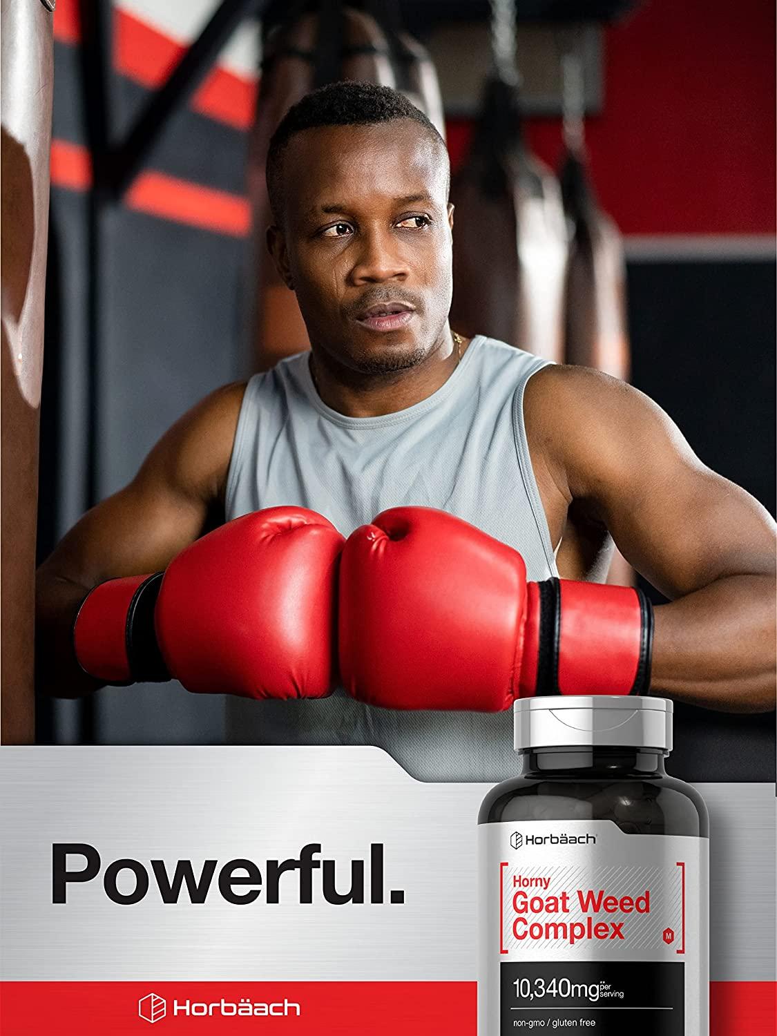 Horny Goat Weed Complex 180 Capsules 10,340mg Vegetarian, NonGMO