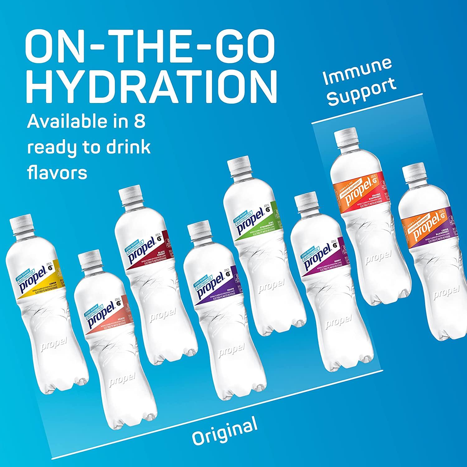 Propel, Kiwi Strawberry, Zero Calorie Sports Drinking Water with Electrolytes and Vitamins C&E