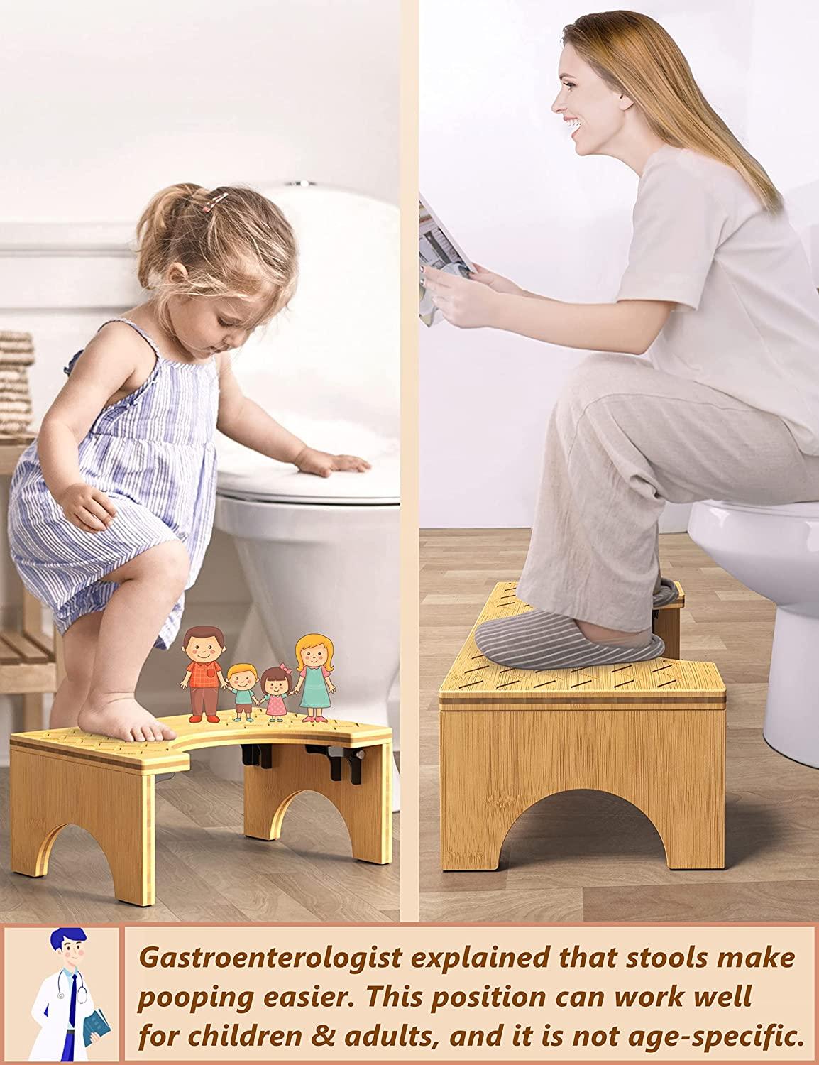 Poop Stool U-Shaped Kids Foot Step Stools For Bathroom Toilets
