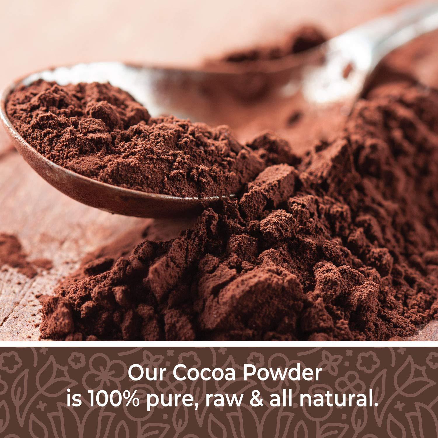 Cocoa Powder 16 oz. Raw Cacao Powder Unsweetened, Unsweetened Cocoa