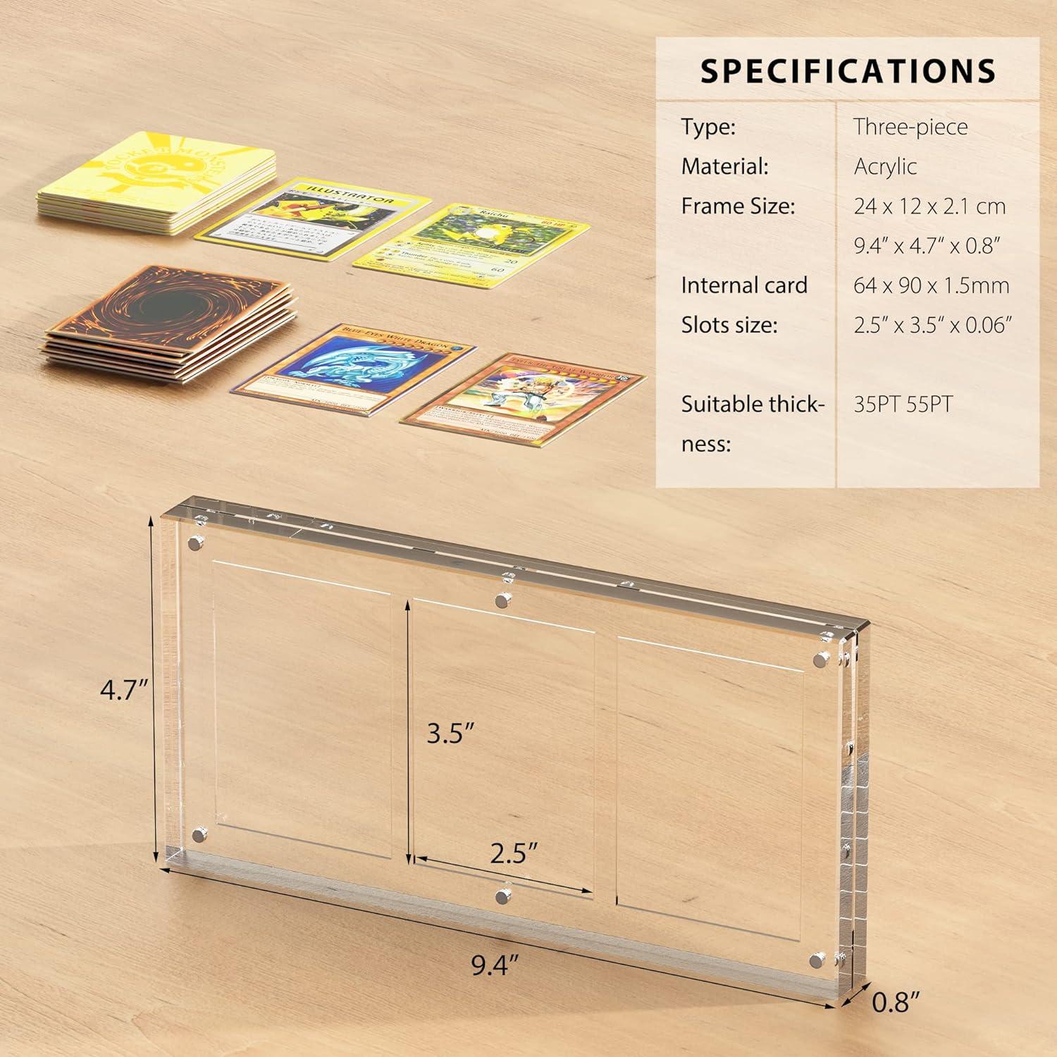 acrylic display case for cards Card Display Cabinet in Walnut or Black Lacquered Oak main image 1