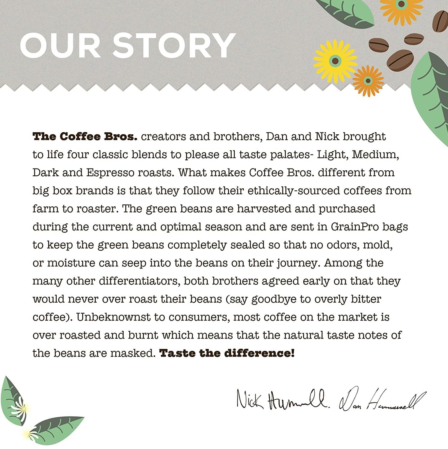 Coffee Bros., Light Roast Whole Bean 100 Arabica 1 Bag (12oz) Ethiopia