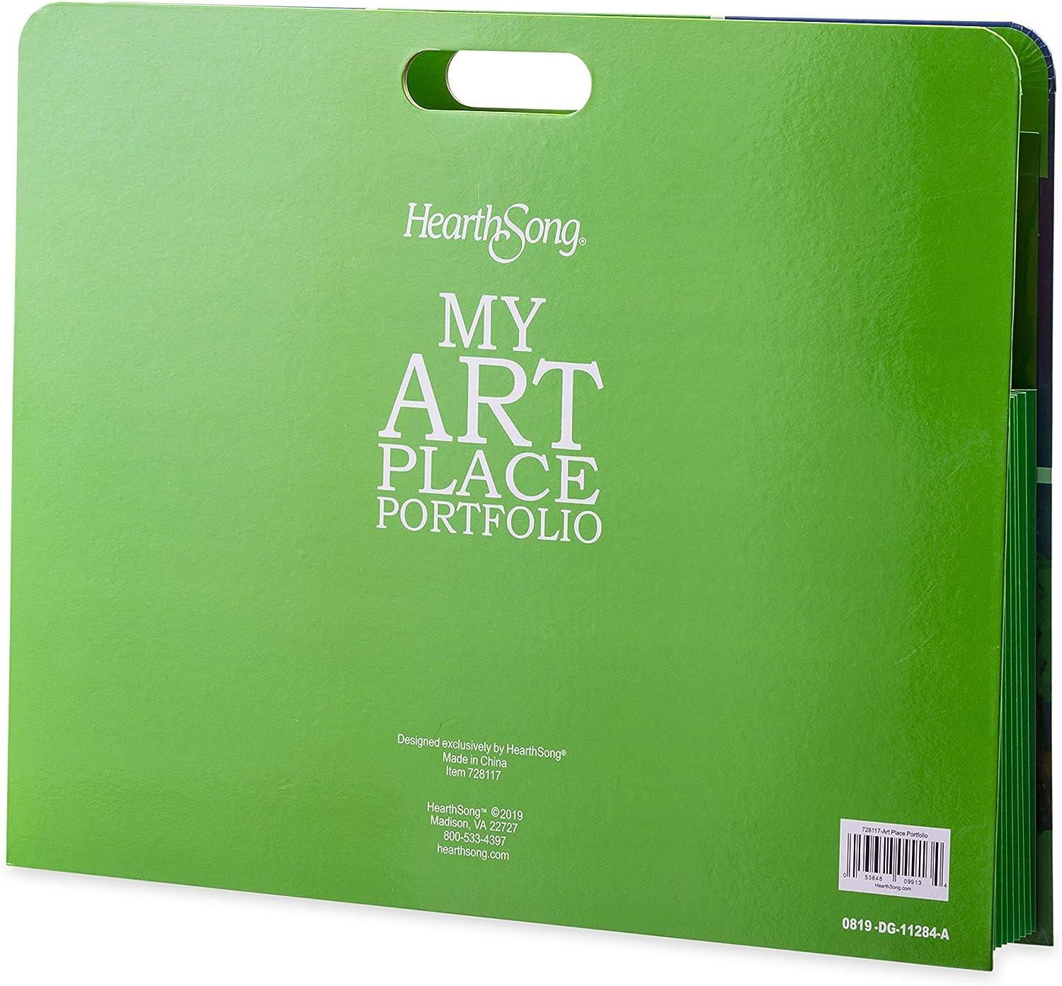 HearthSong Art Place Portfolio 8 Expandable Color Coded Files for