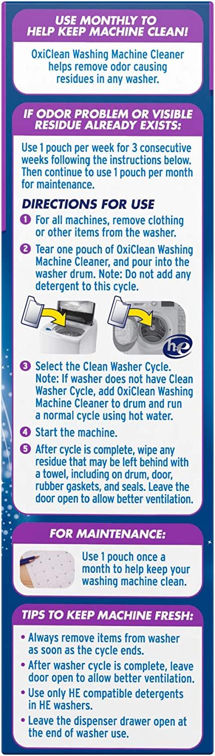 OxiClean Washing Machine Cleaner with Odor Blasters - 4 ct - 11.2