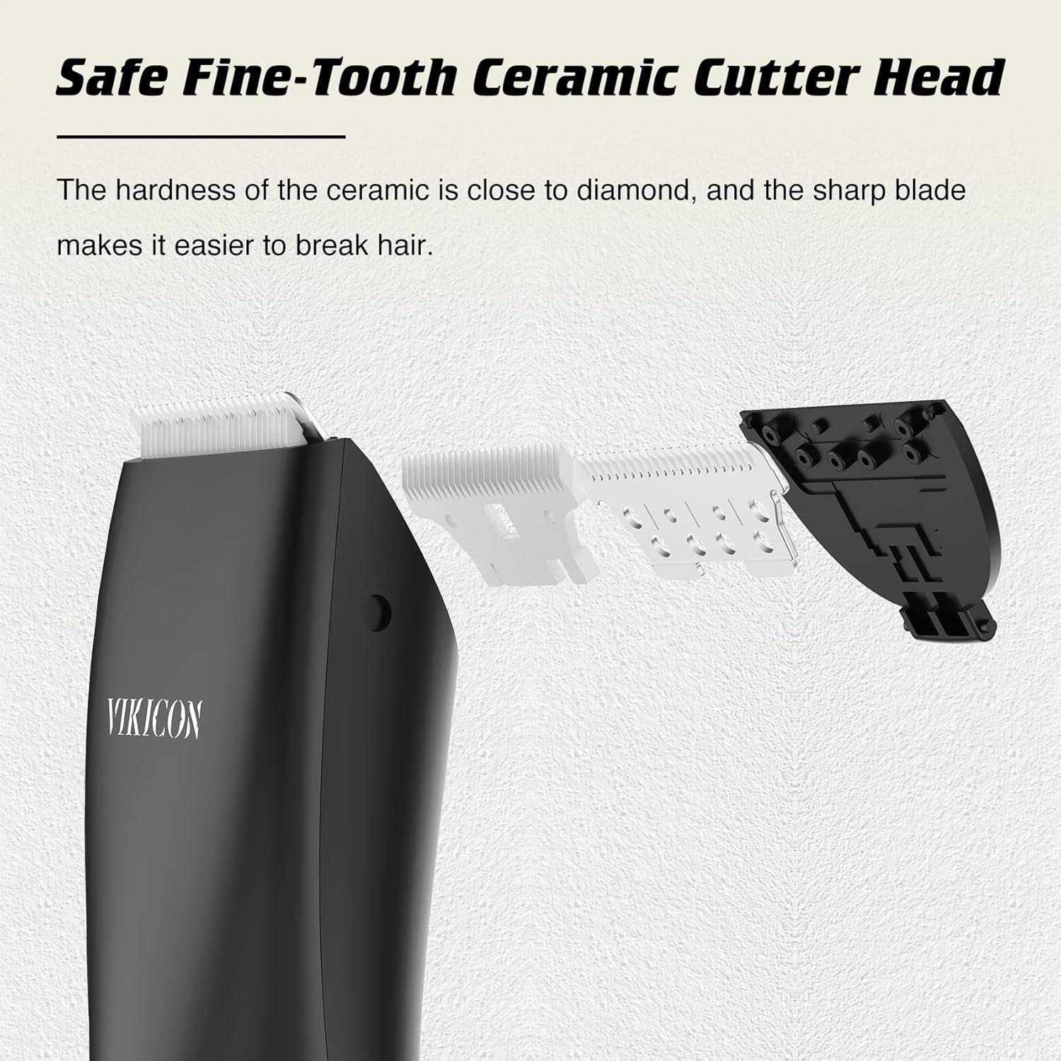 Vikicon Intimate Razor for Men - IPX7 Waterproof Body Hair Trimmer with ...