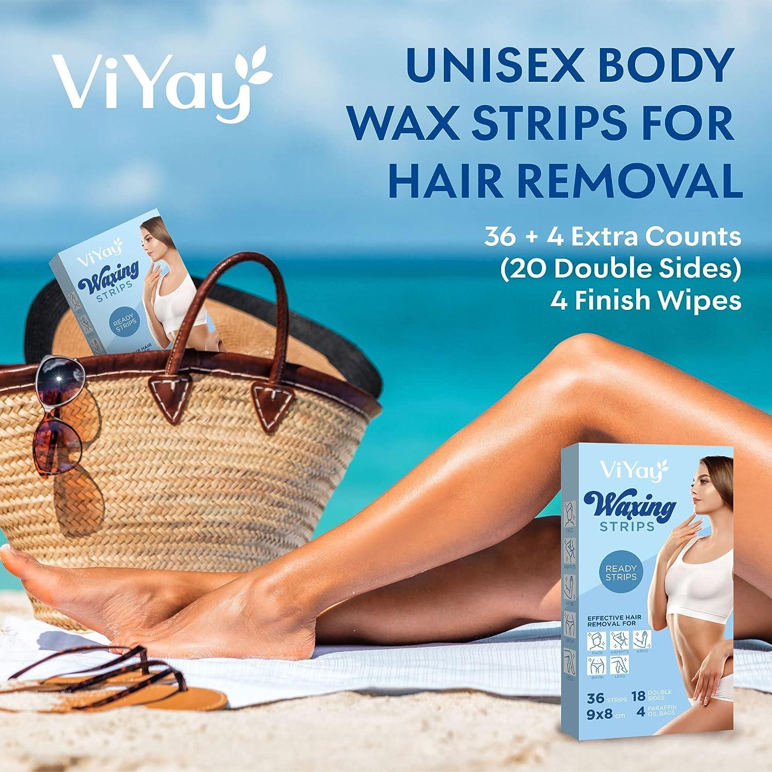 Wax Strips Hair Removal for Women Large Brazilian Waxing Kit for