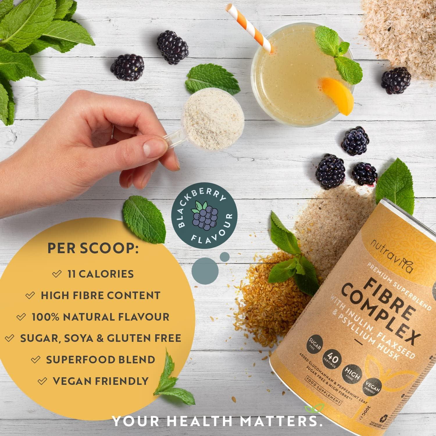 Fibre Complex Powder BlackBerry Flavour Premium Vegan Fibre