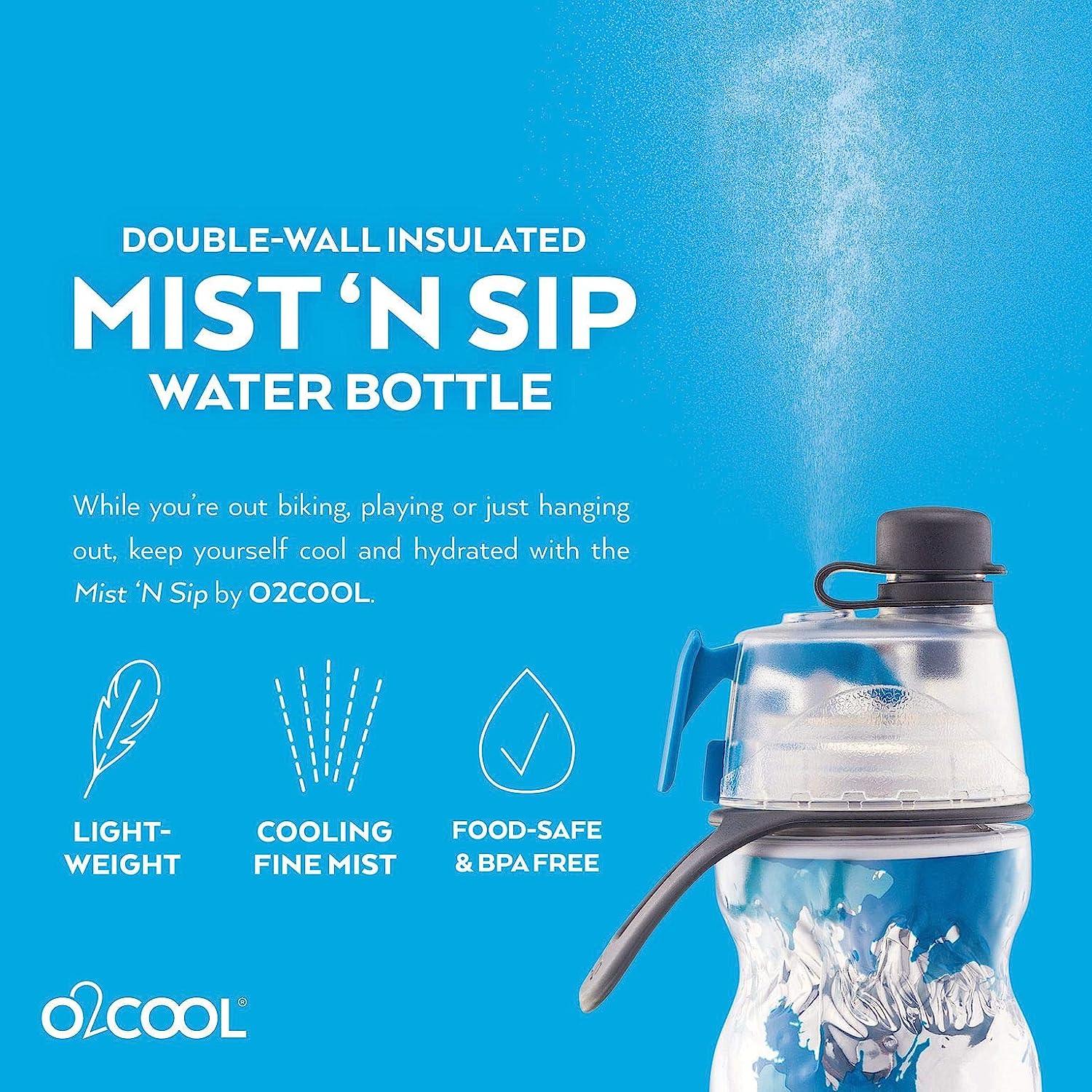 O2COOL Mist 'N Sip 2-in-1 Misting Water Bottle - 20 oz