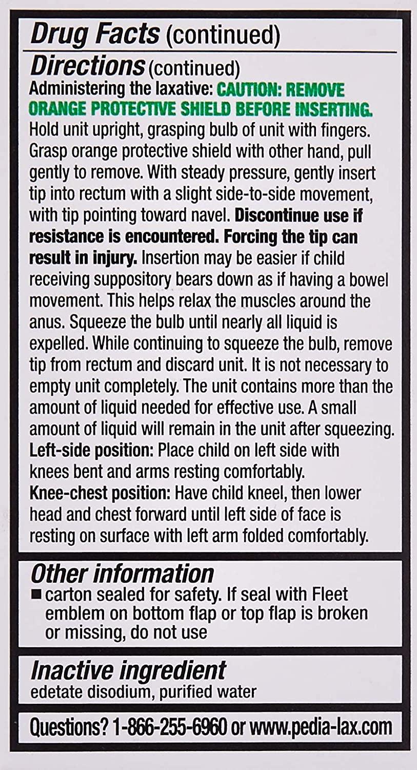Fleet Children's PediaLax Liquid Glycerin Suppositories 6 Suppositories
