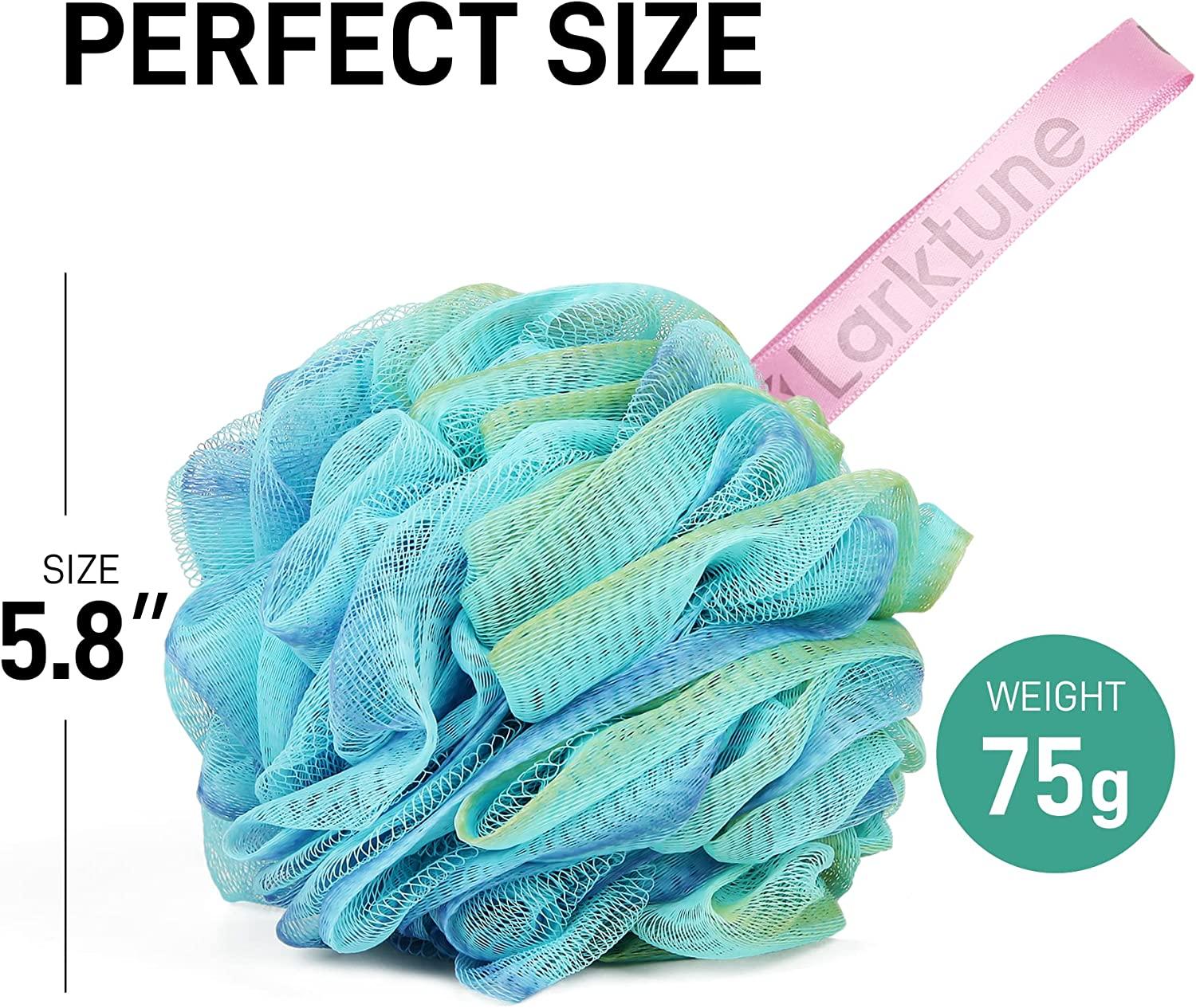 Shower Loofah Bath Sponge XL 75g - 4 Pack Large Soft Nylon Mesh Puff for  Body Wash, Loofah Shower Exfoliating Scrubber for Women and Men, Full  Cleanse, Beauty Bathing Accessories Summer