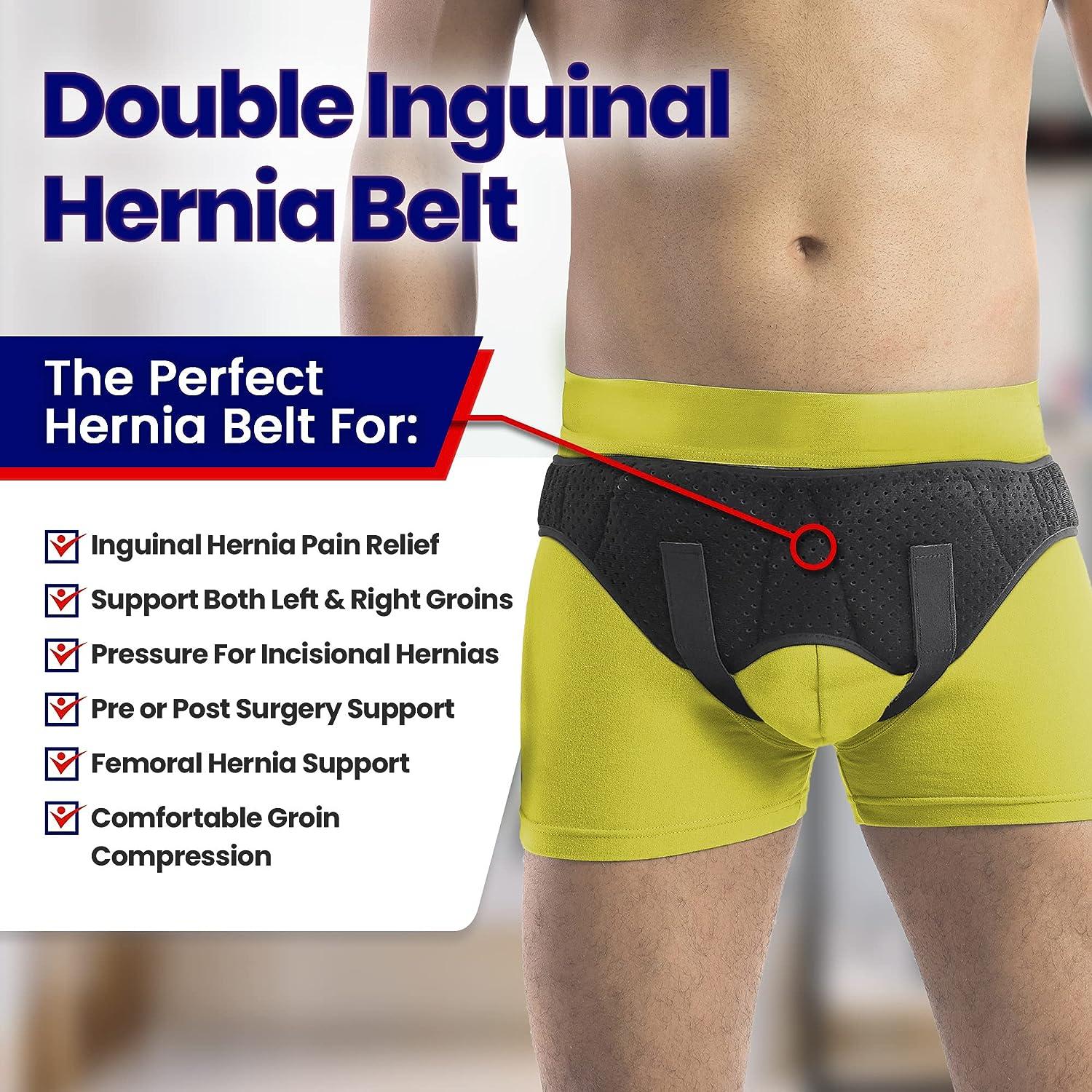 Hernia Belt For Men Inguinal Hernia - Truss Belt Groin Brace For Women or  Mens Abdominal 2 Compression Pads For Both Left & Right Umbilical & Femoral  Hernias Girdle or Scrotal Support