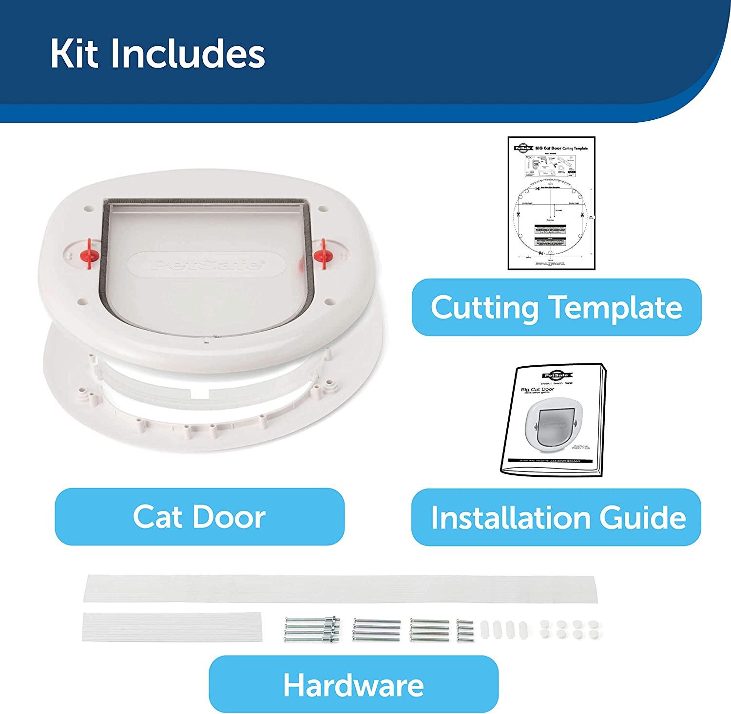 PetSafe Big Cat 4-Way Locking Interior/Exterior Cat Door Tinted