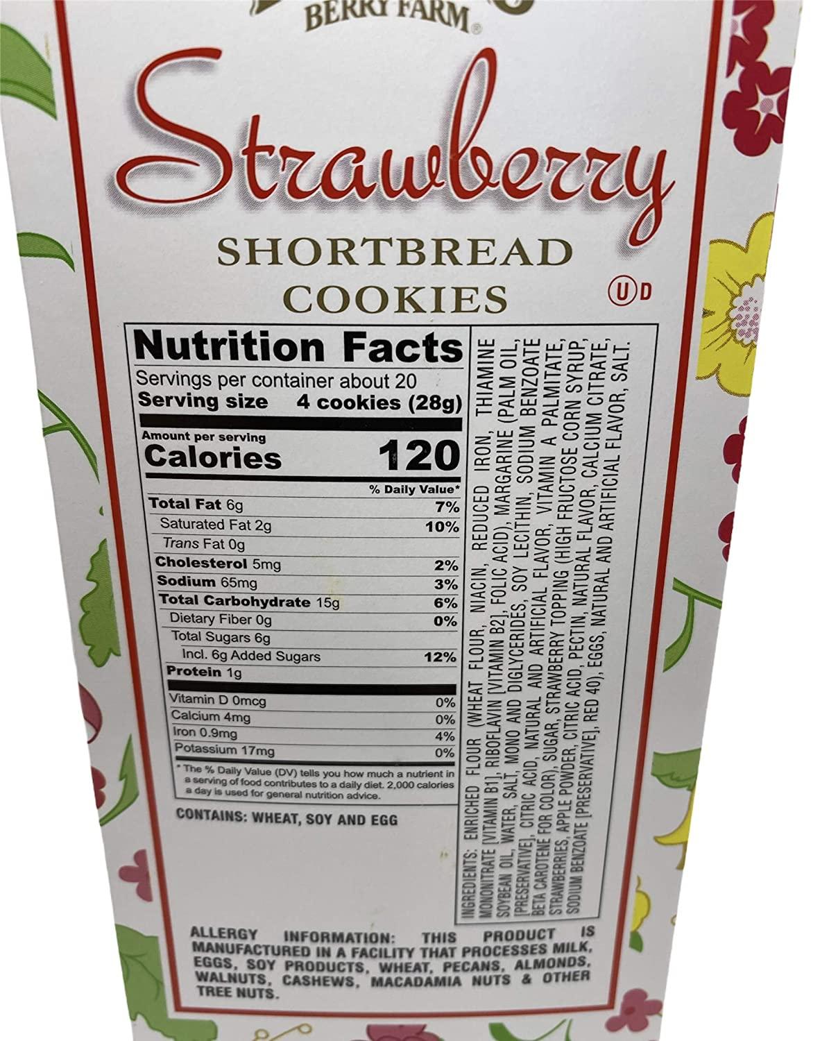 Knott's Berry Farm Shortbread Cookies (Strawberry, 20Ounce Box)