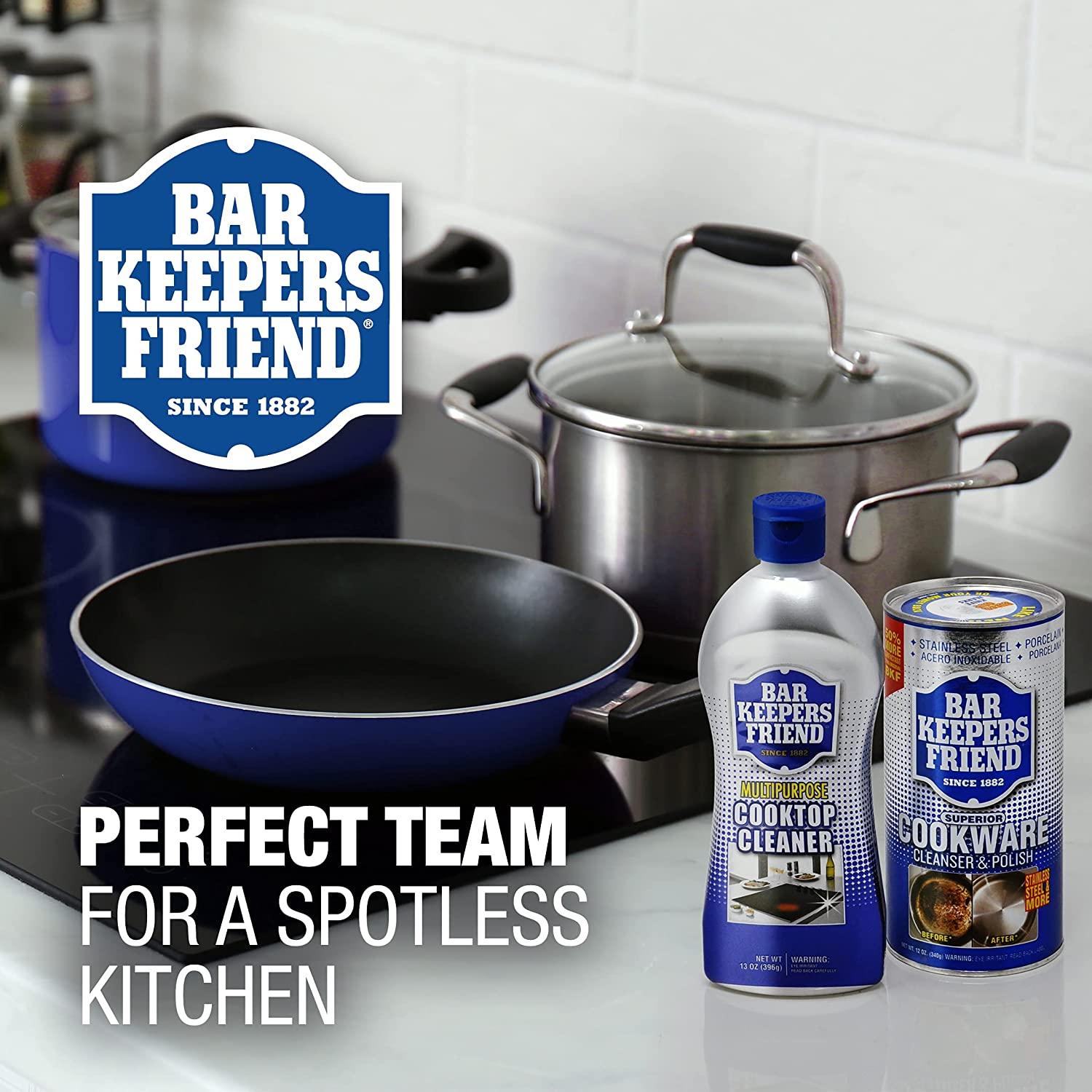 Bar Keepers Friend Cooktop Cleaning Bundle Cooktop Cleaner and