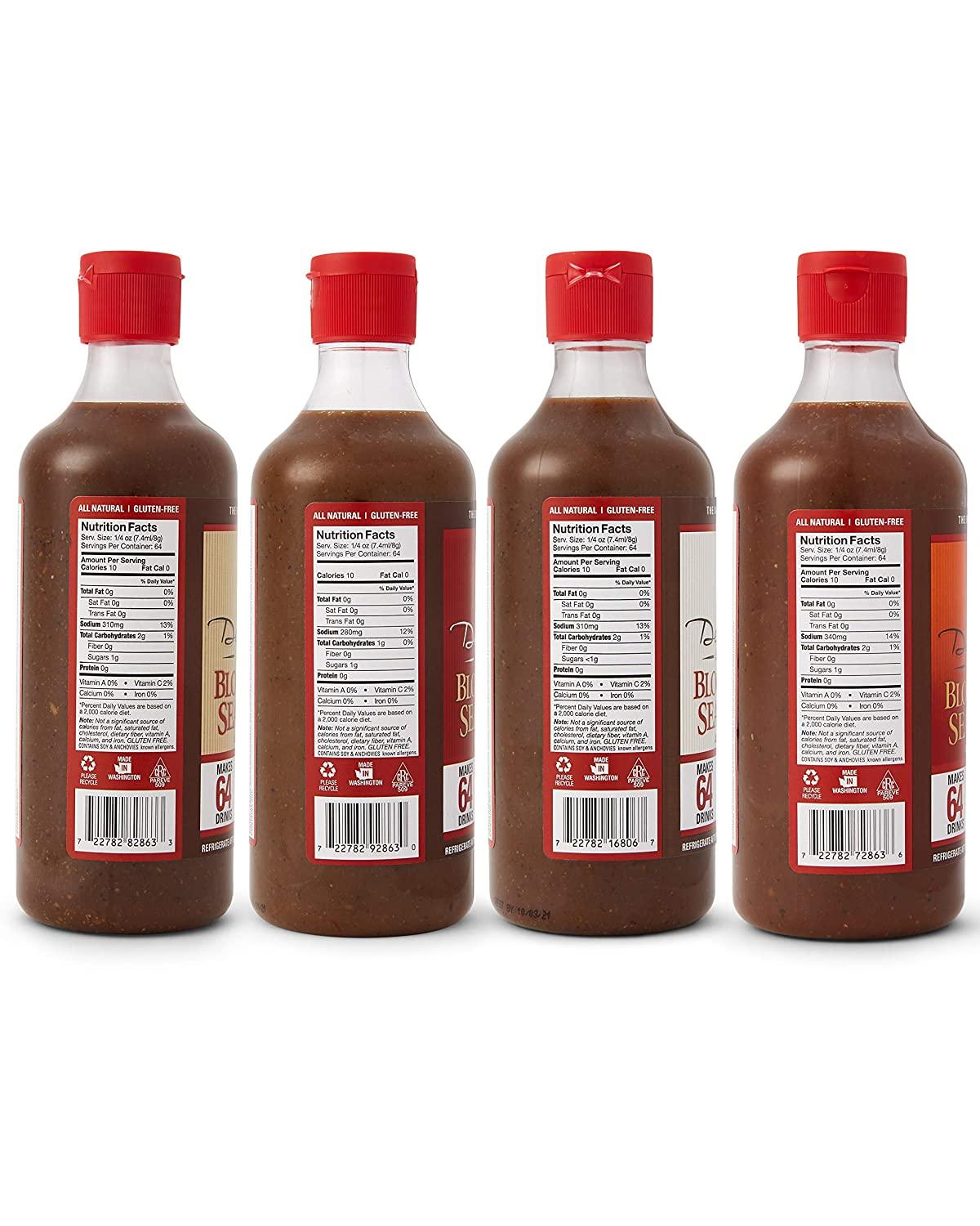 Demitri's Bloody Mary Seasoning Mix 16 oz Variety Pack Set of 4