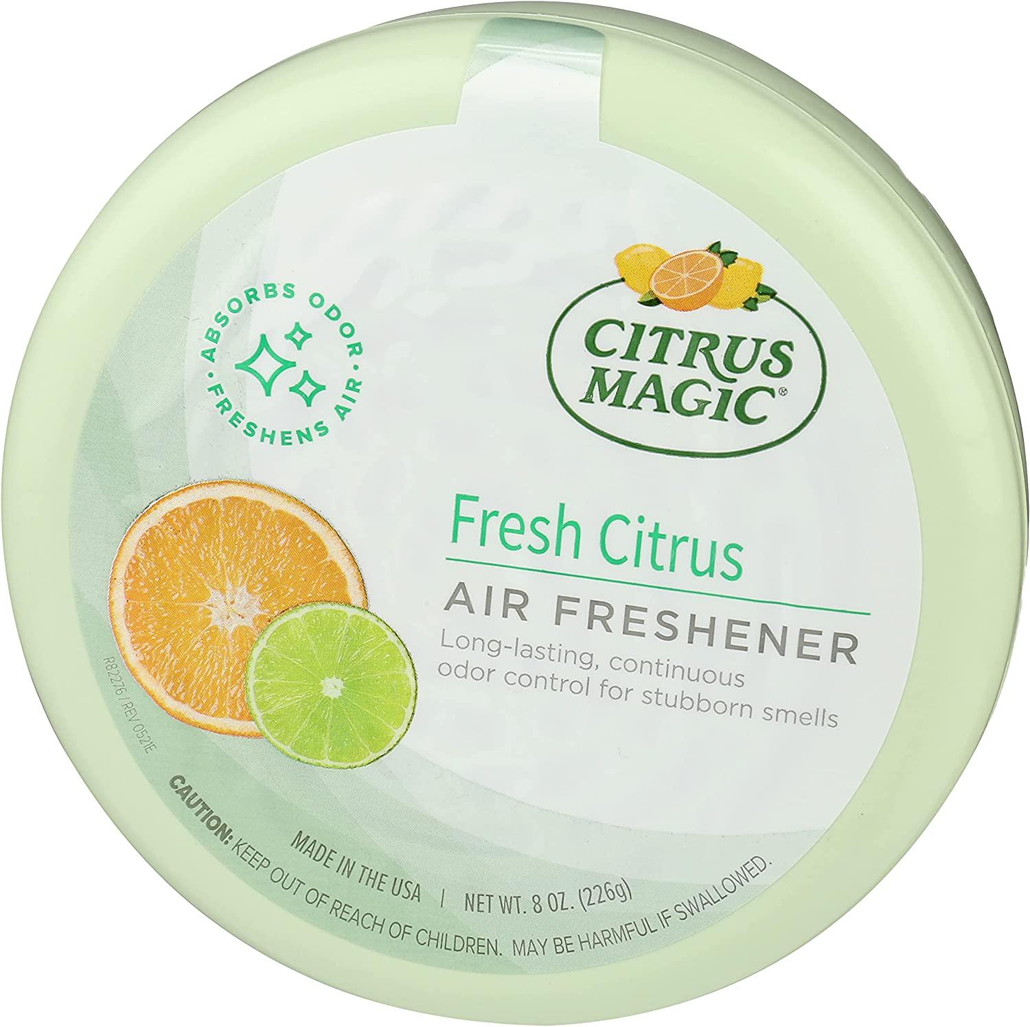 Citrus Magic Odor Absorbing Solid Air Freshener, Fresh Citrus, 8-Ounce  Fresh Citrus Pack of 1