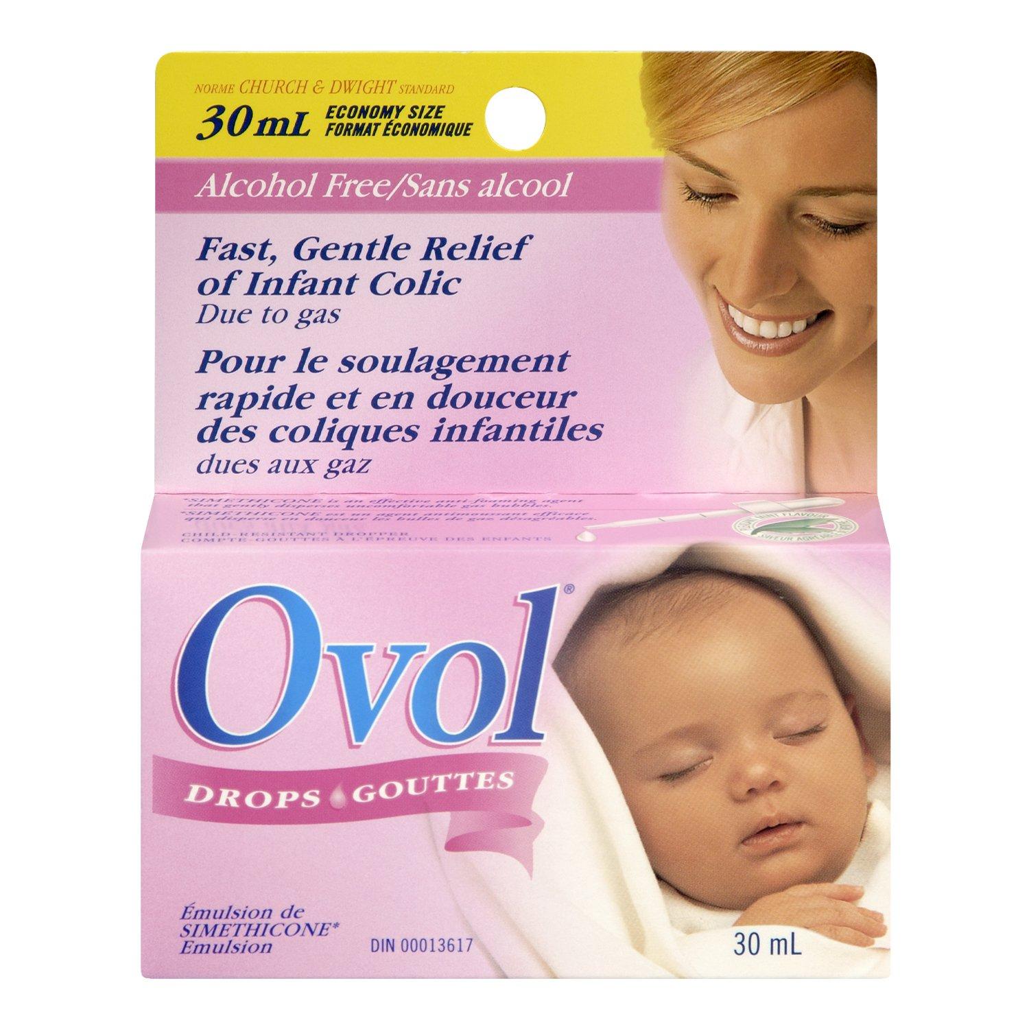 OVOL Infant Drops Fast Relief for Colic & Gas in Babies 30ml Made