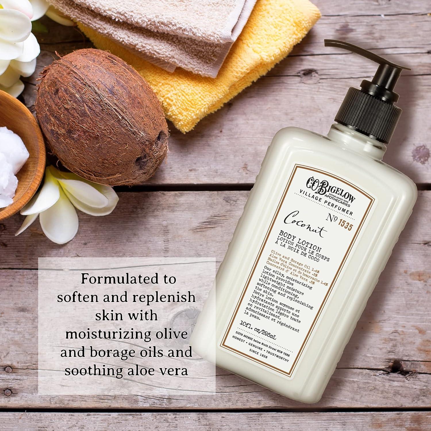 C.O. Bigelow Village Perfumer Coconut Scented Body Lotion - No. 1535 (10 fl  oz) | Buy Now with Express International Delivery | GoSupps.com