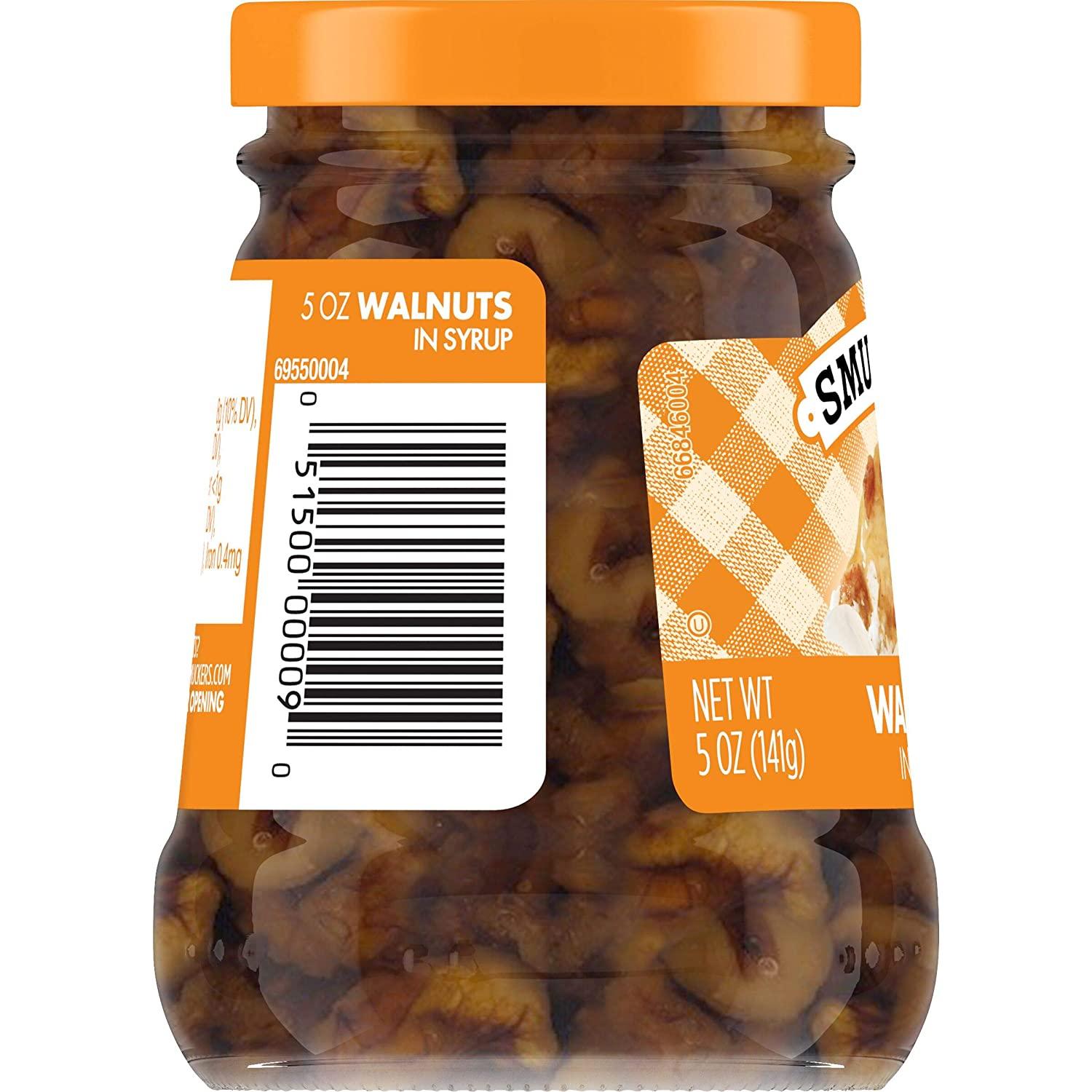 Smucker's Walnuts in Syrup Topping, 5 Ounces (Pack of 6)