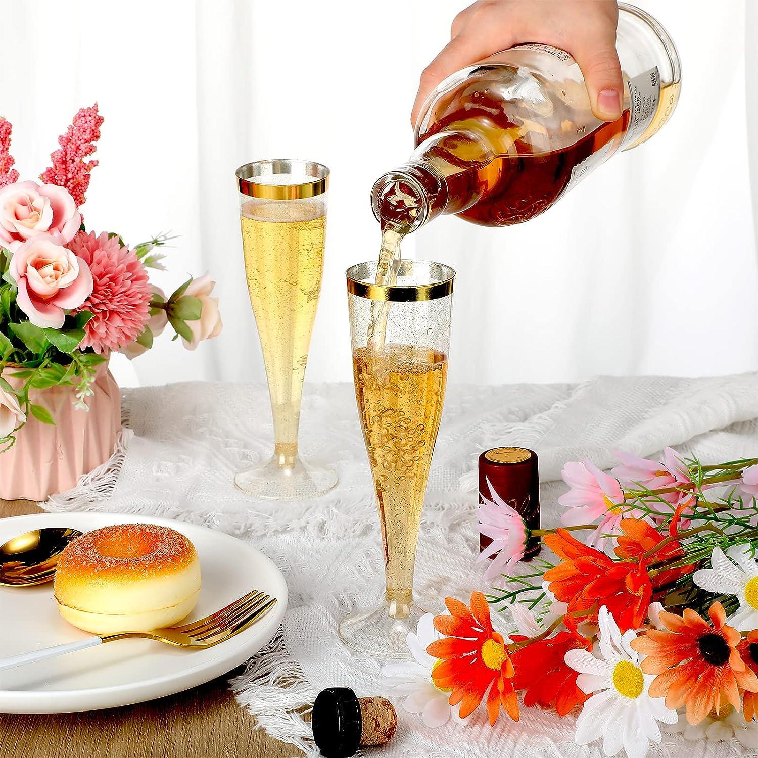 Disposable champagne flutes deals