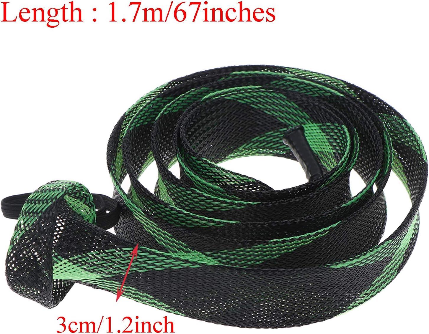 LOCOLO Fishing Rod Cover, 7 Pieces Rod Sleeve Socks Braided Mesh Rod  Protector, Fishing Pole Covers Sleeves with Lanyard for Casting Rod Flat  End Fishing Gear Tools Accessories