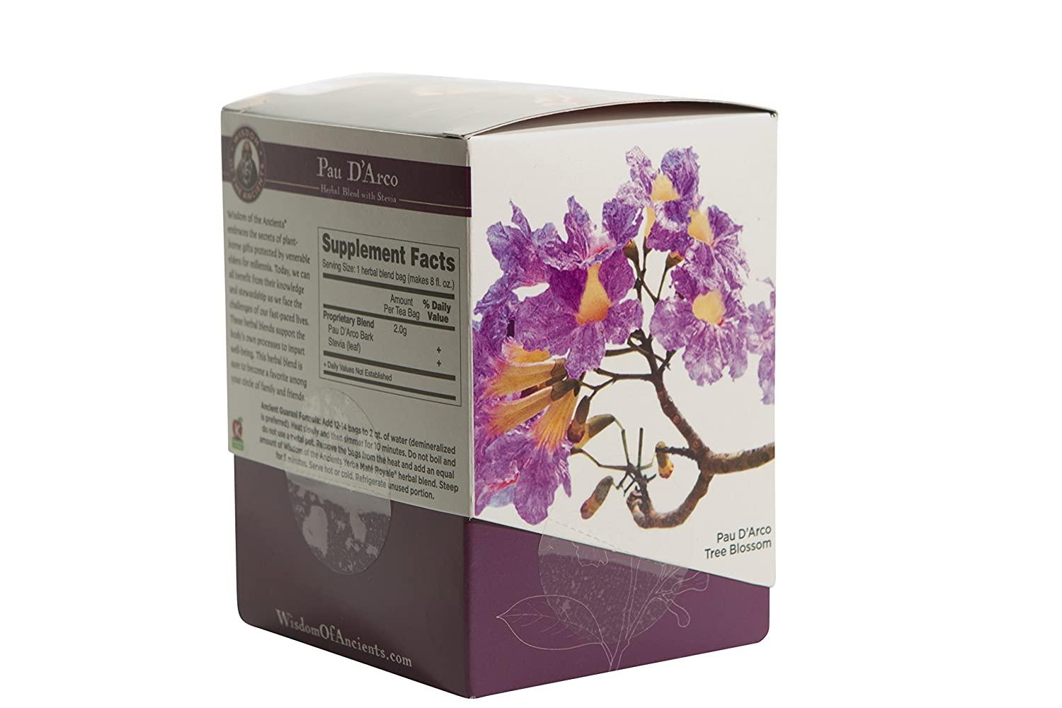 Wisdom of the Ancients Pau D'Arco Tea Bags - 1.1 oz | Natural Herbal