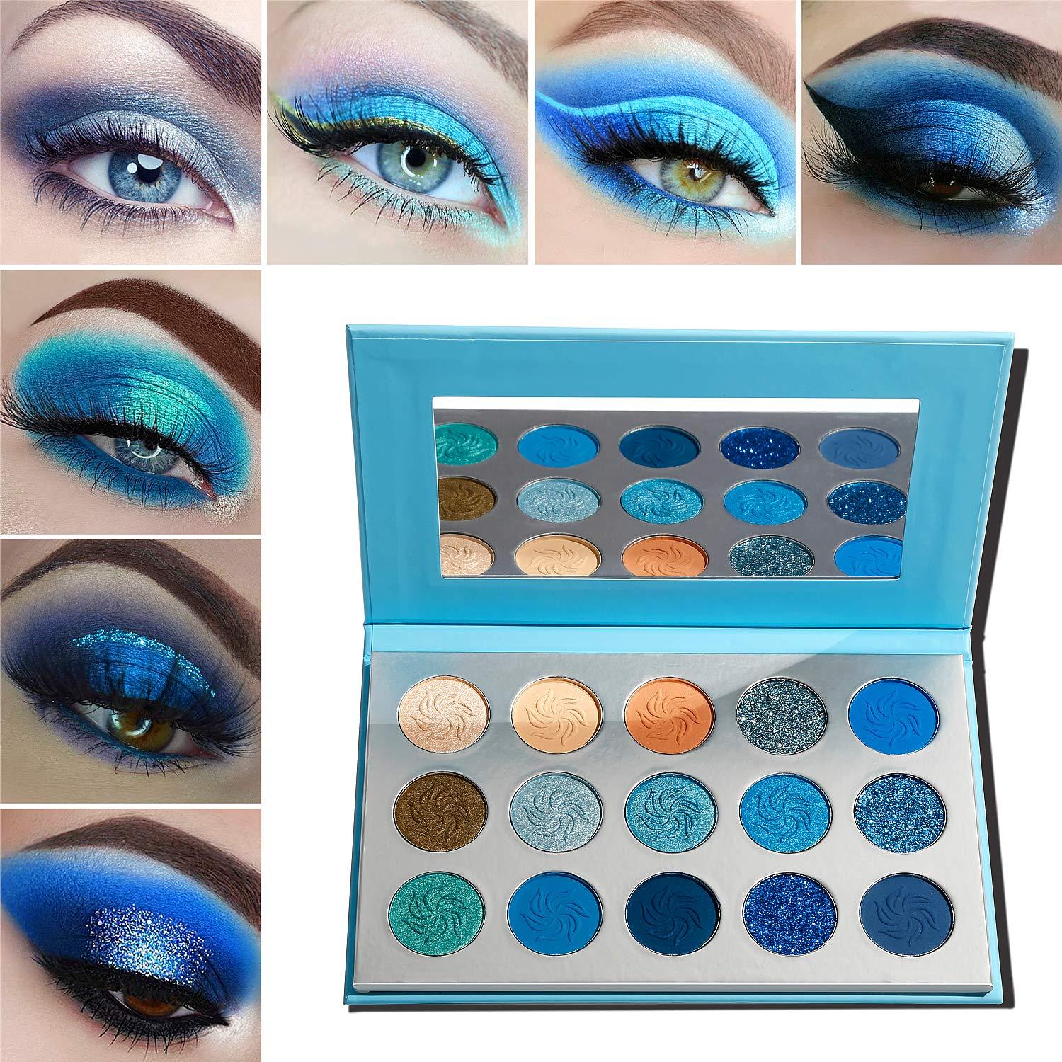 Eyeshadow palette for cheap blue eyes