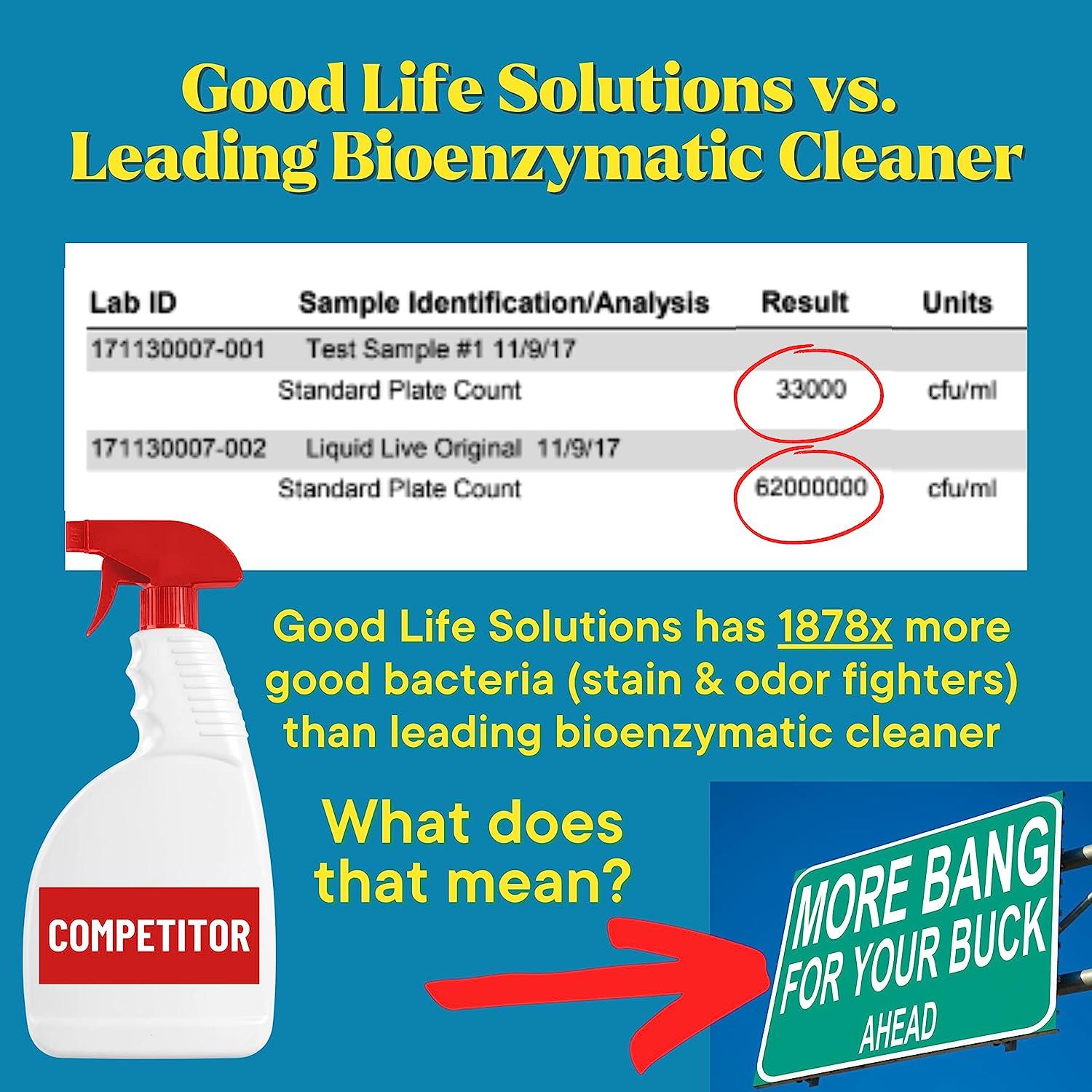 Good Life Solutions Natural Odor and Stain Remover Spray Unscented