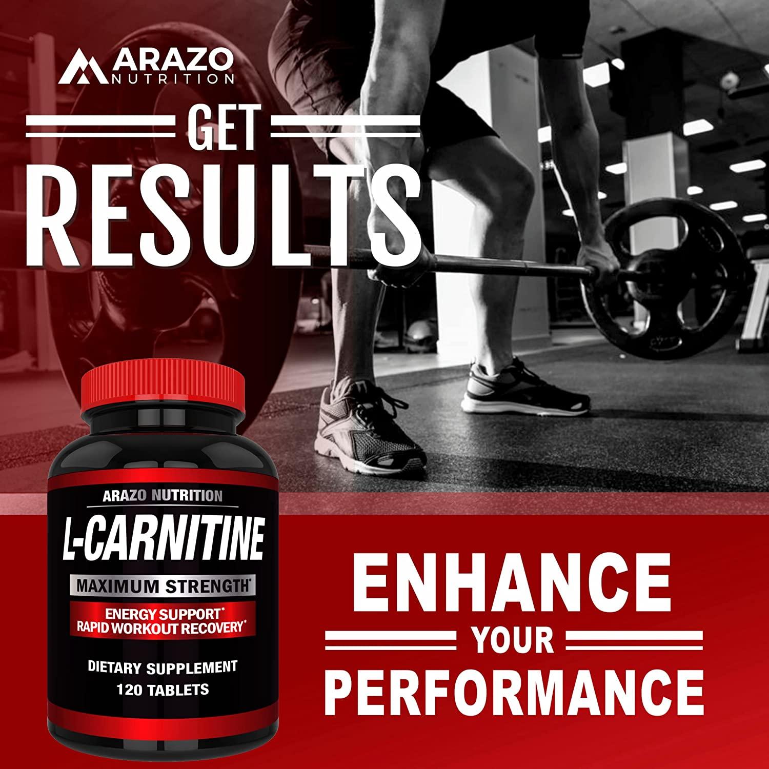 arazo nutrition l carnitine Super Strength L-Carnitine 1000mg with Calcium for Enhanced Metabolism &  Muscle Gain - Arazo Nutrition | Buy Now with Express International Delivery