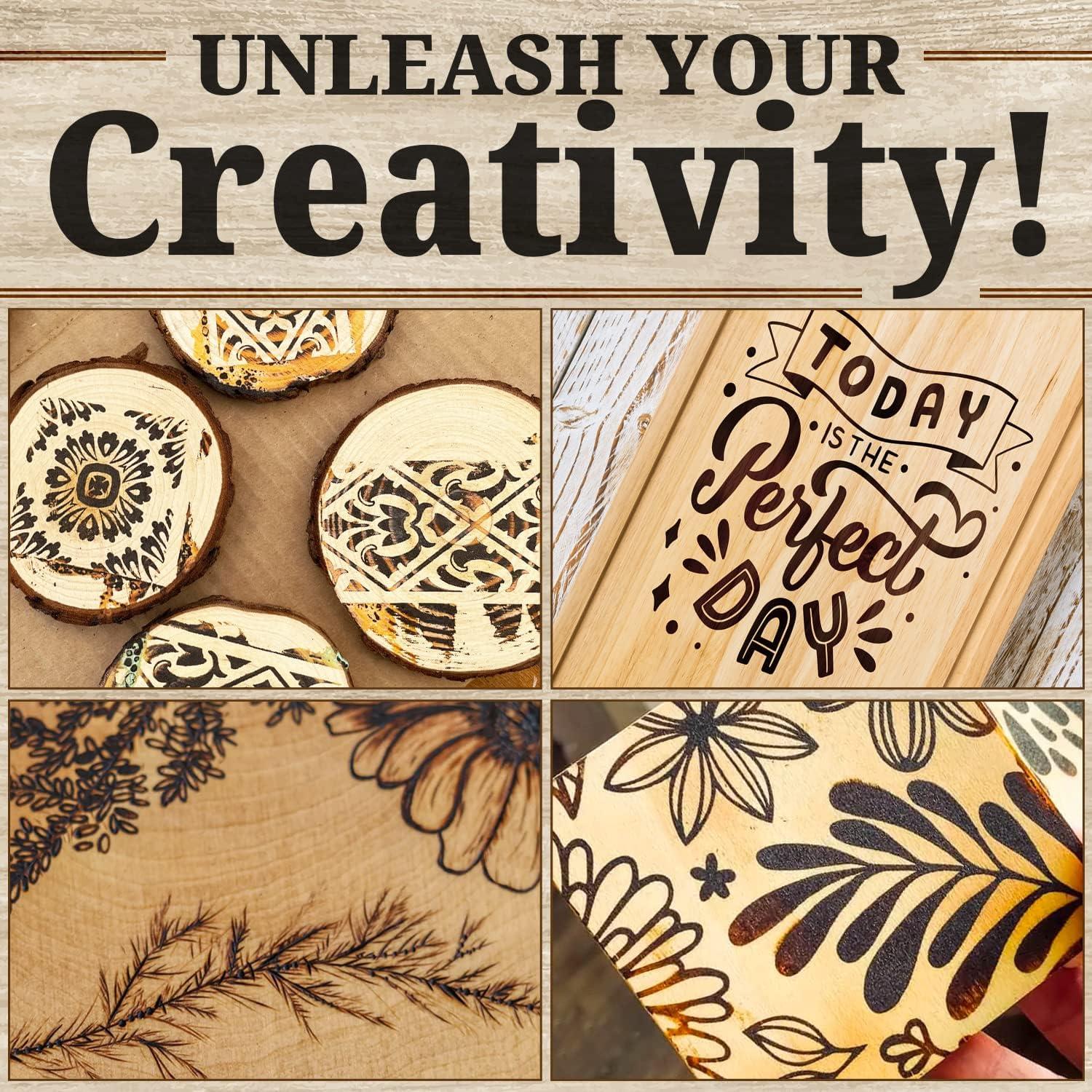 Wood Burning Gel and Mini Squeegee Made in USA 4 OZ Wood Burning