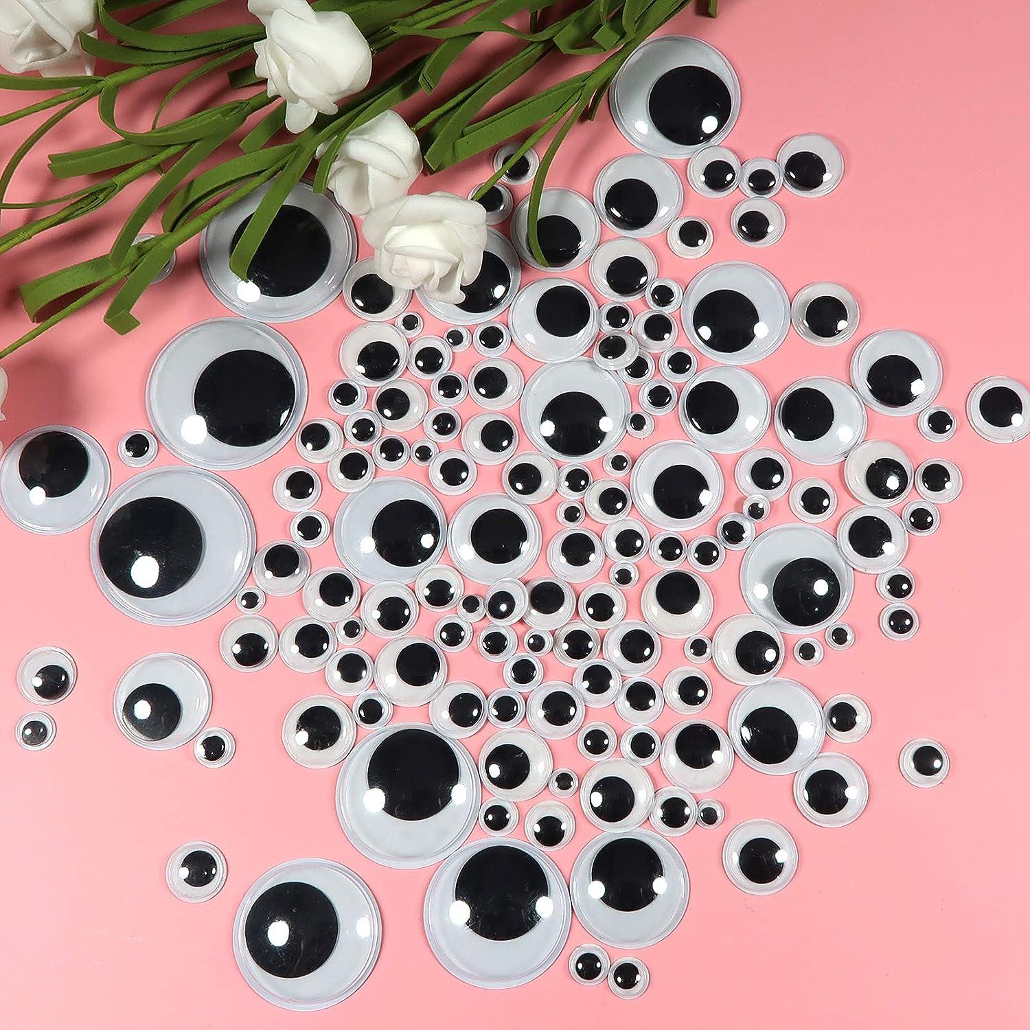 TOAOB 8pcs Giant Googly Eyes 4 Inch Plastic Wiggle Eyes with Self Adhesive  Black White Googly Eyes for DIY Crafts Christmas Halloween Decoration