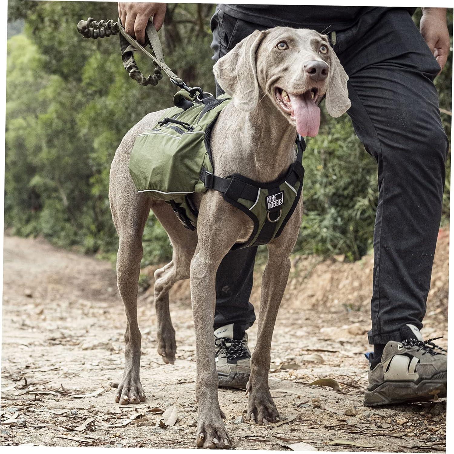 OneTigris CAMELUS hondenrugzak voor reizen, kamperen, wandelen, hondenbackpack maat M/L, grote honden, L, coyote brown (bruin