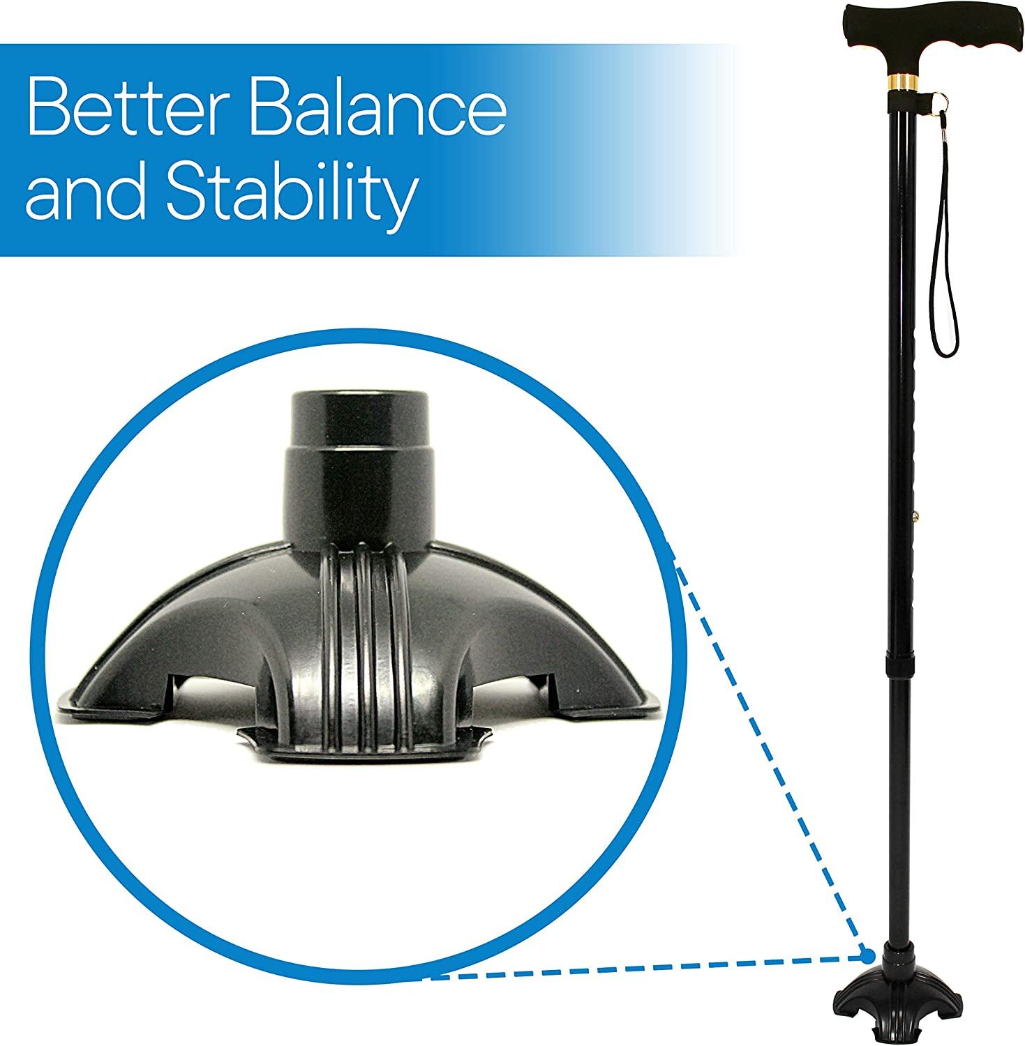 RMS Self Standing Cane Tip Replacement for Walking Canes/Sticks 4