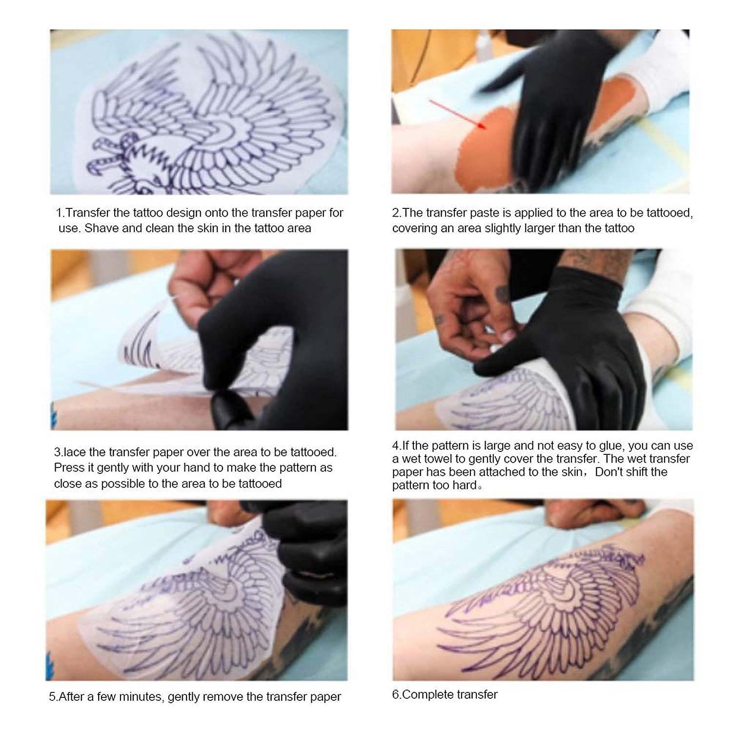 BaodeLi Tattoo Transfer Cream Clear Tattoo Patterns Temporary Tattoo  Supplies Accessories 60g Tattoo Transfer Print Gel
