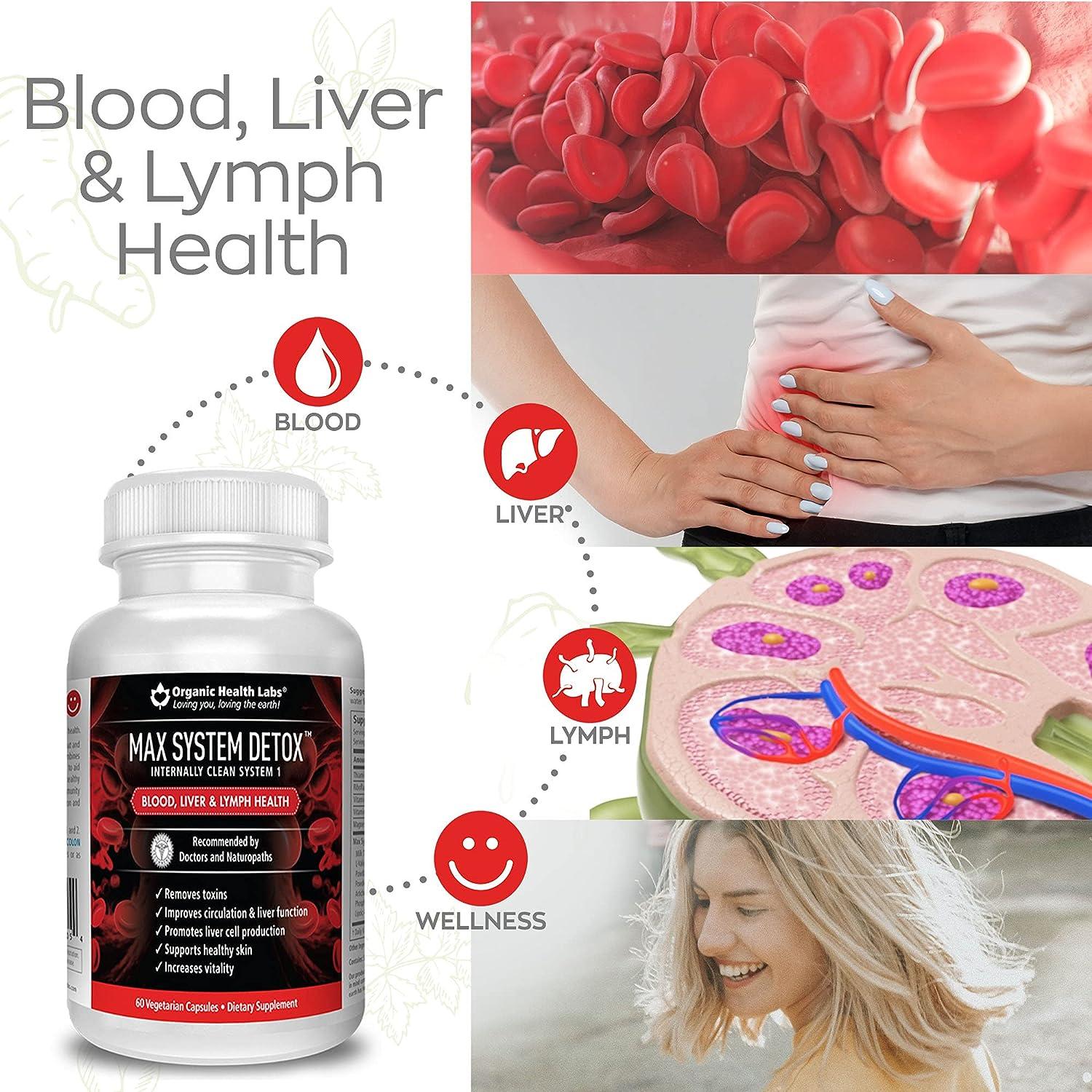 Max System Detox Natural Liver Cleanse Formula to Support Immune and
