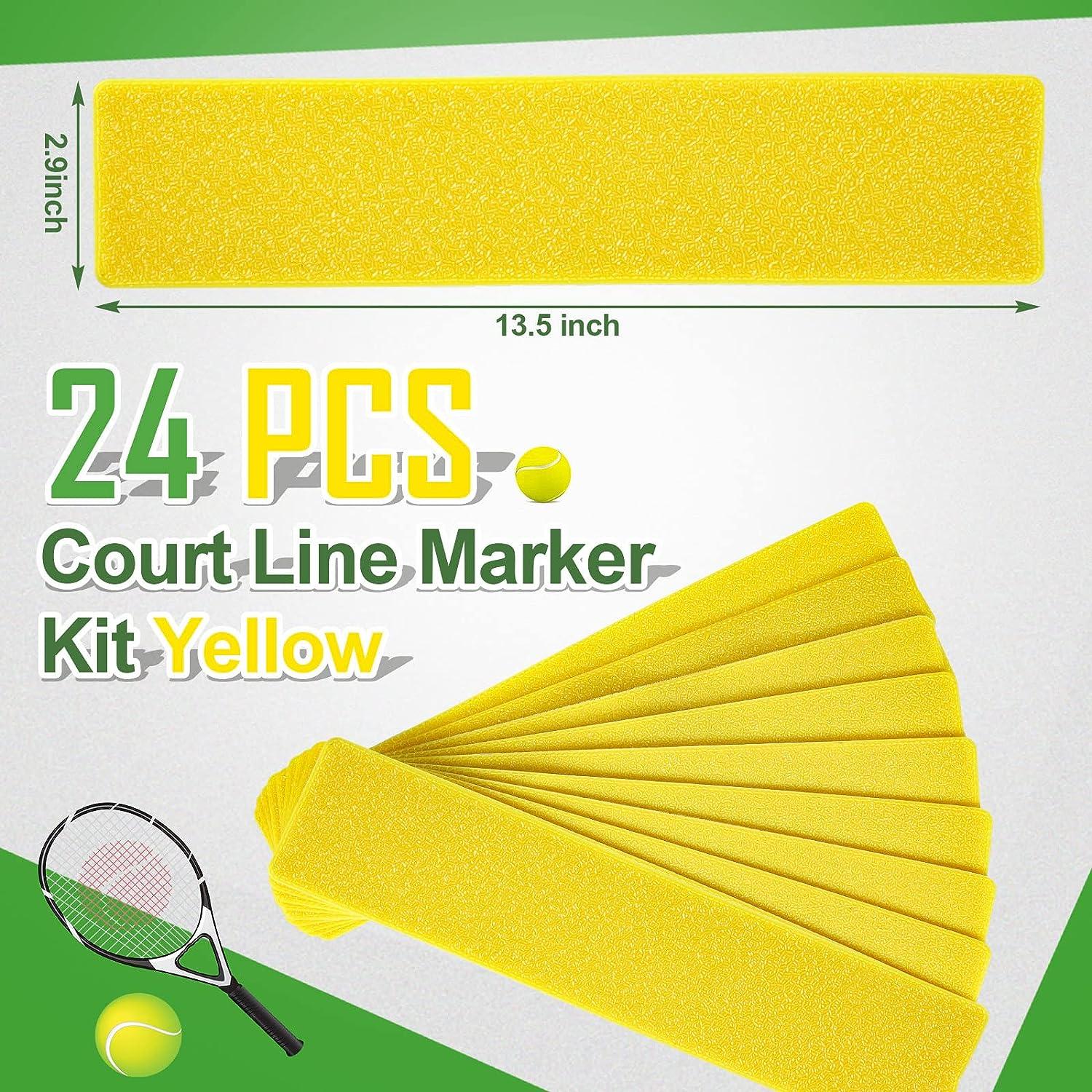 Yellow Court Line Marker Kit Training Equipment for Tennis