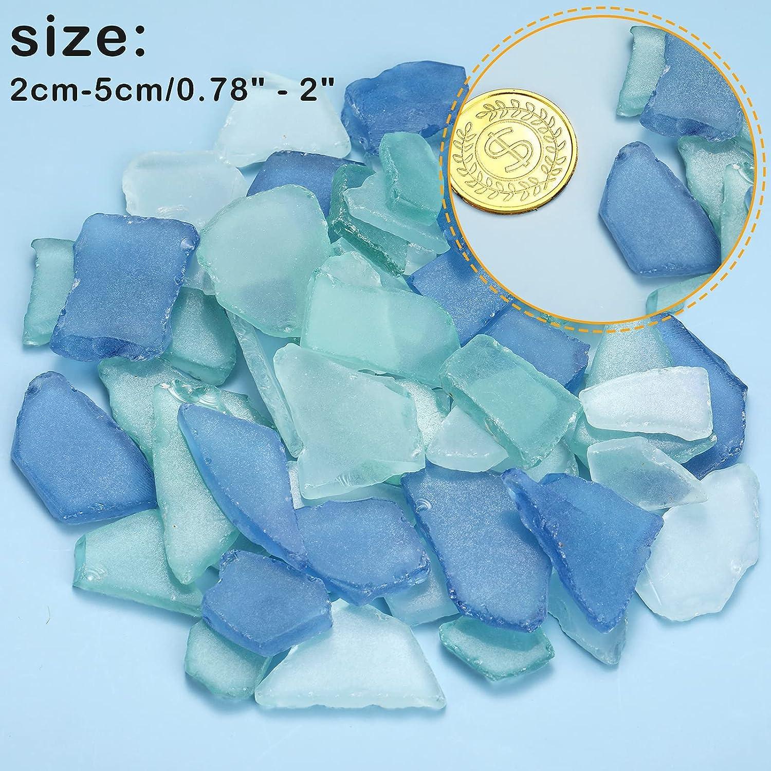 Sea Glass 11 Ounces Green Yellow Aqua Sea Glass - Bulk Seaglass